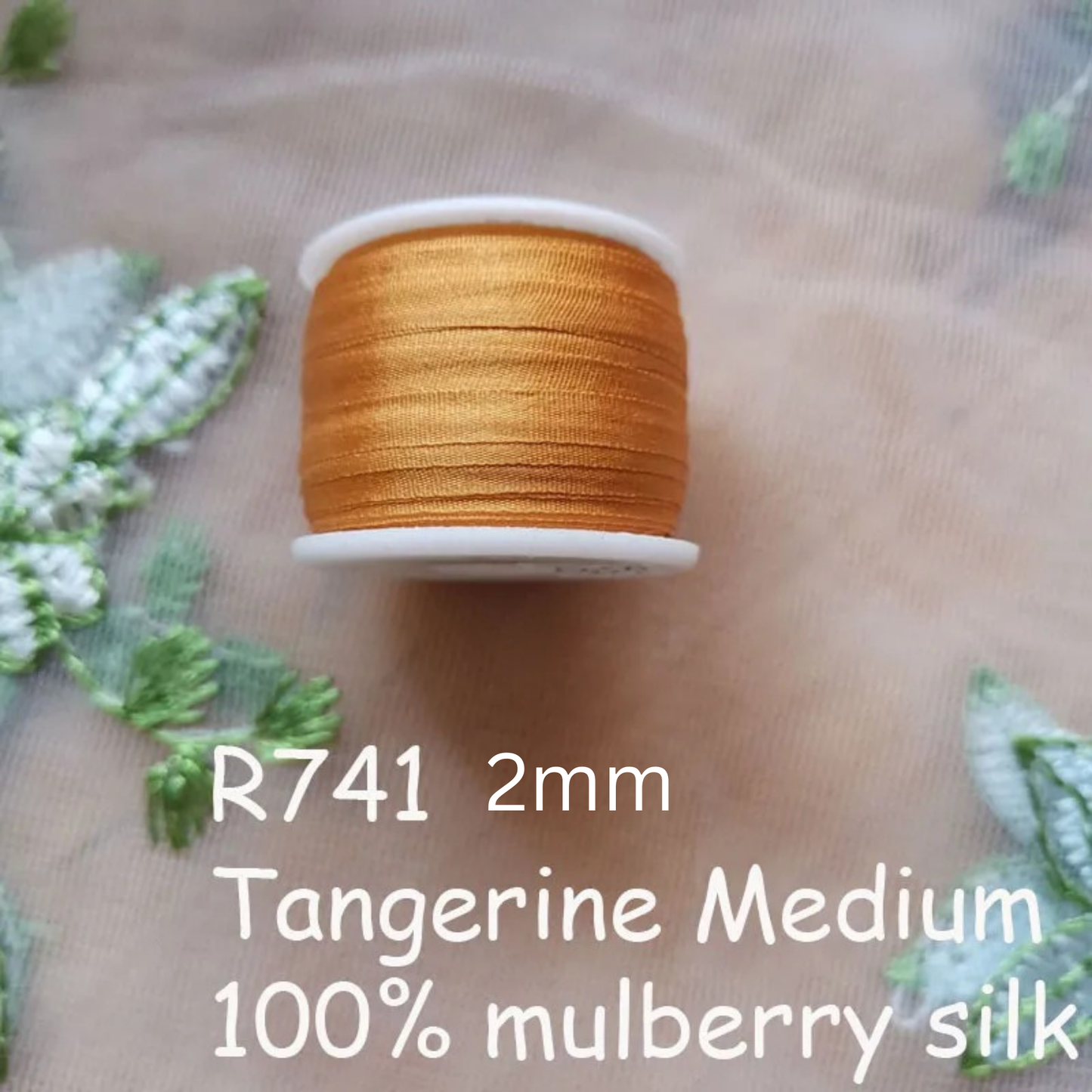 2mm Mulberry Silk Ribbon Natural Pure 100% Silk Ribbons 4mm 7mm 13mm 20mm Silk Ribbon Embroidery Cross Stitch 91 Colours