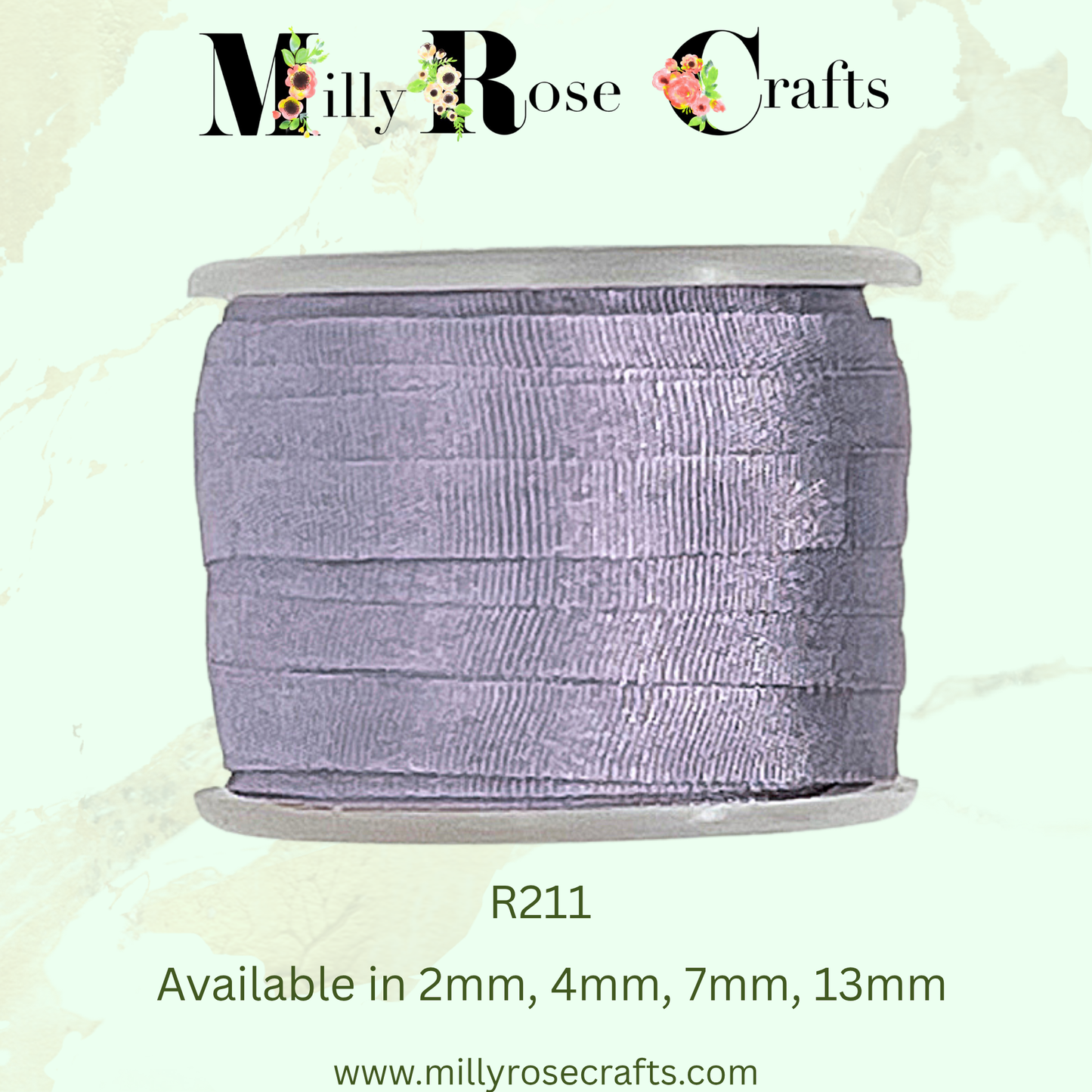 Premium 100% Mulberry Silk Ribbon  Artisan Single Color Collection 2mm,4mm,7mm,13mm,20mm widths