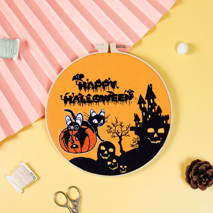 Complete Halloween Embroidery Kit