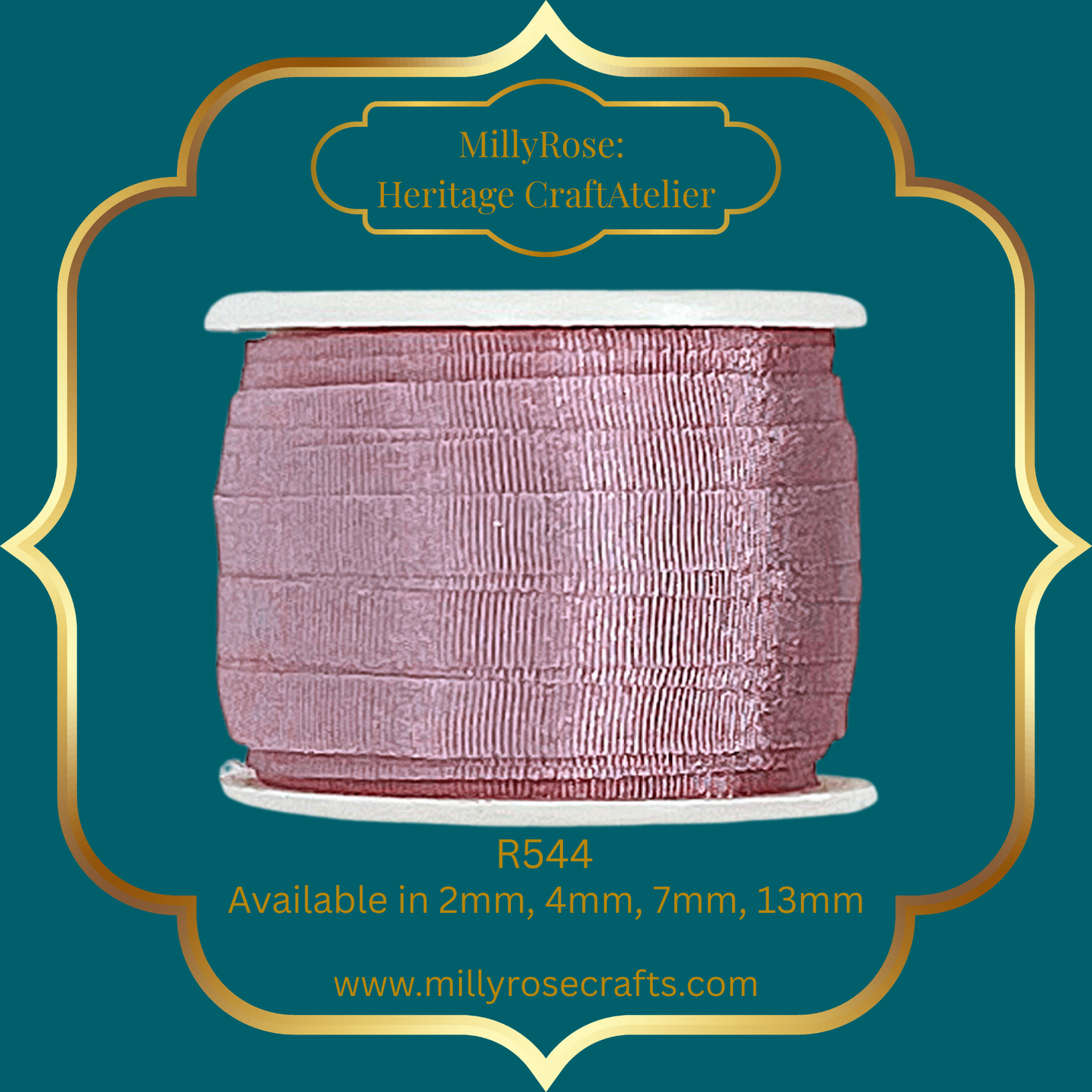 Premium 100% Mulberry Silk Ribbon  Artisan Single Color Collection 2mm,4mm,7mm,13mm,20mm widths