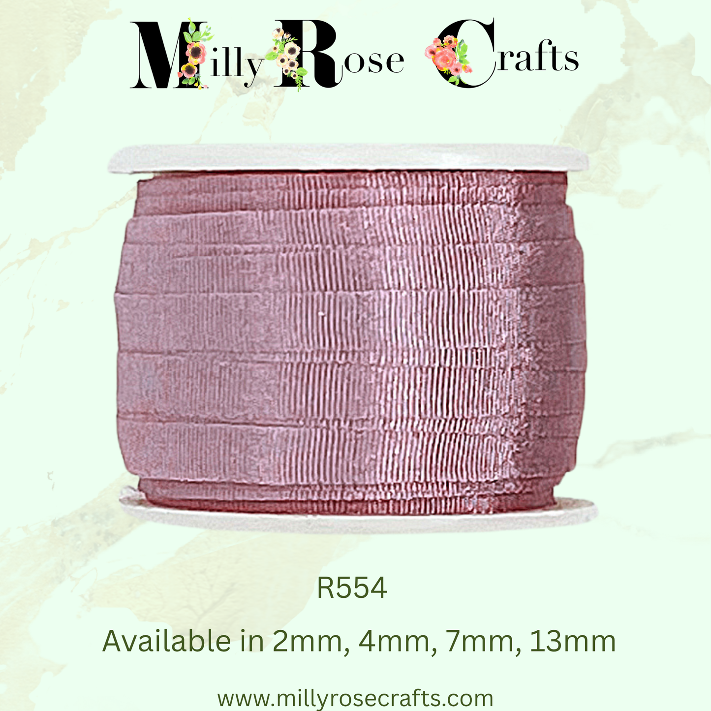 Premium 100% Mulberry Silk Ribbon  Artisan Single Color Collection 2mm,4mm,7mm,13mm,20mm widths