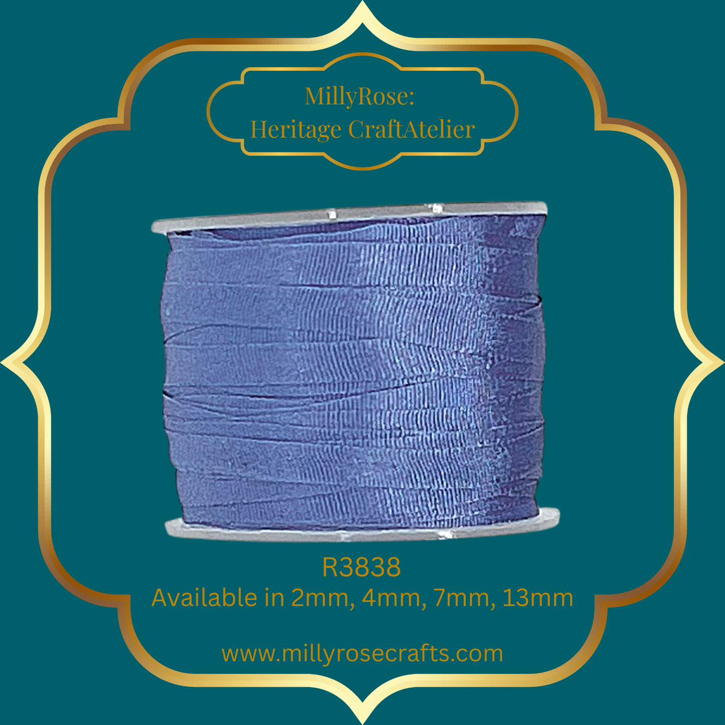 Premium 100% Mulberry Silk Ribbon  Artisan Single Color Collection 2mm,4mm,7mm,13mm,20mm widths