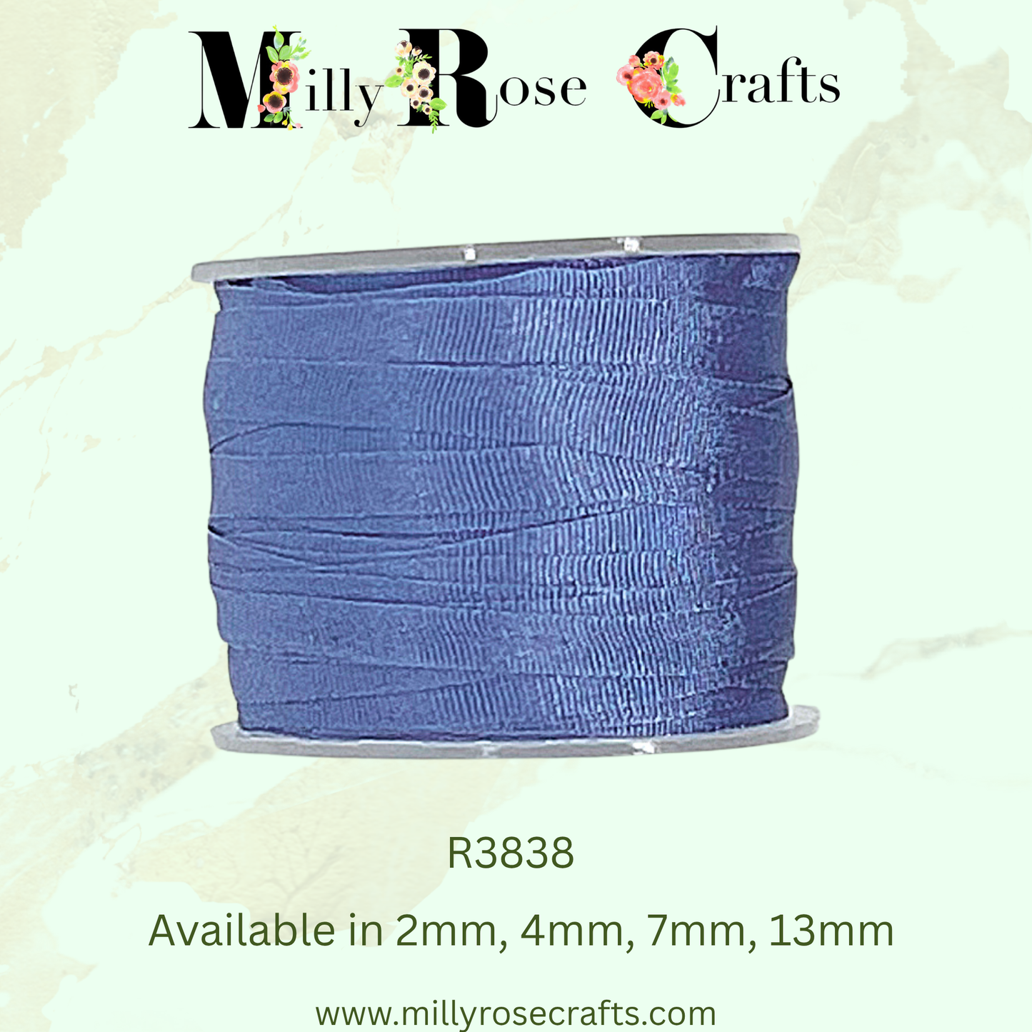 Premium 100% Mulberry Silk Ribbon  Artisan Single Color Collection 2mm,4mm,7mm,13mm,20mm widths