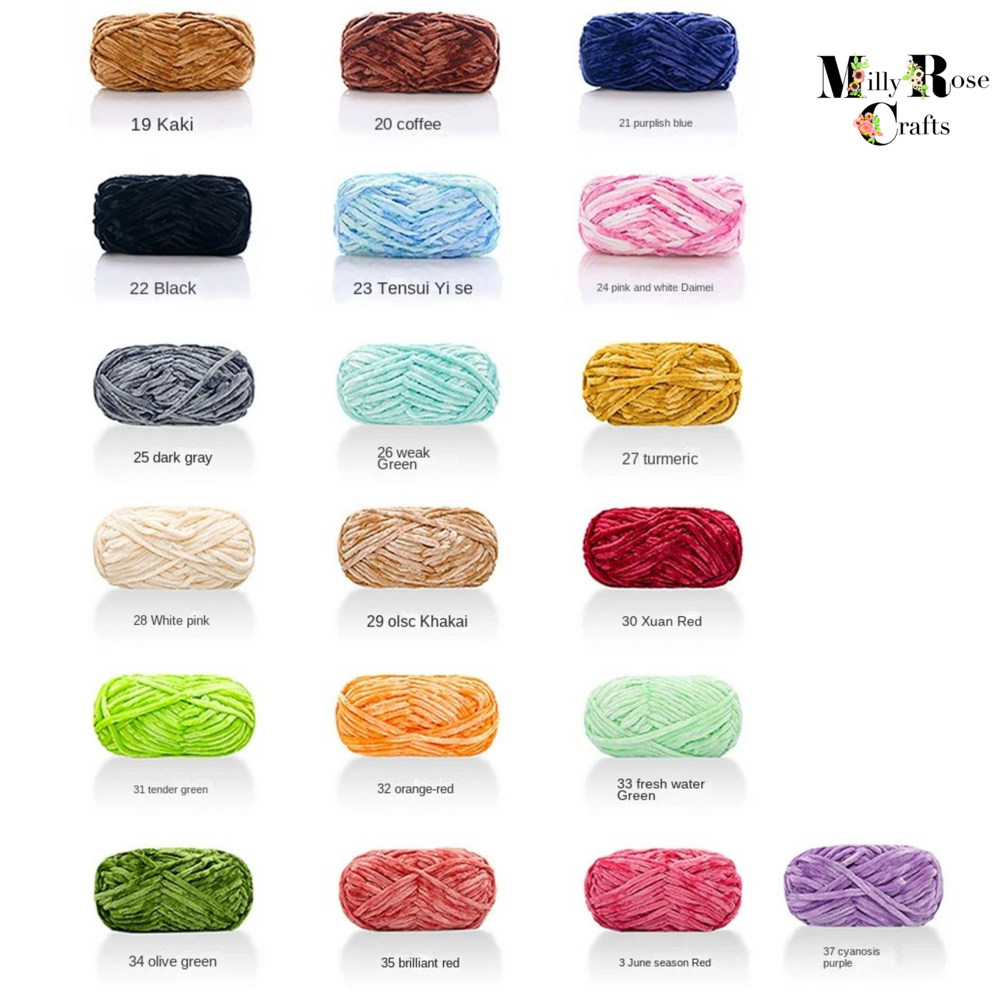 Chenille Velvet Yarn Knitting Wool 300g (100gx3) 6mm Thick Plush Chunky Crochet Threads DIY Sweater Scarf Blankets Blended Chenille Wool