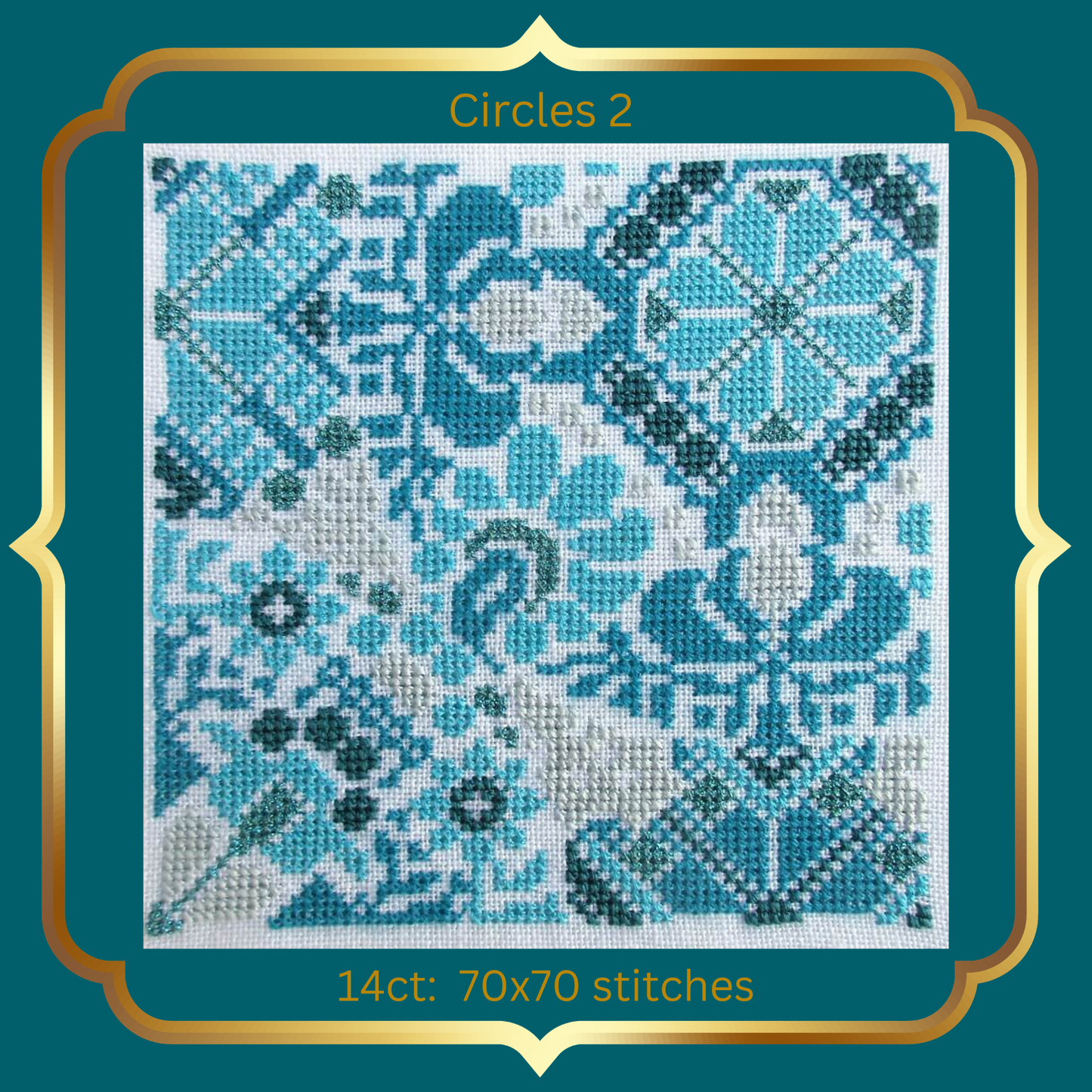 Historische Stickmuster Explorer Silk Cross Stitch Kit  Au Ver à Soie Turquoise Discovery Pack Sampler