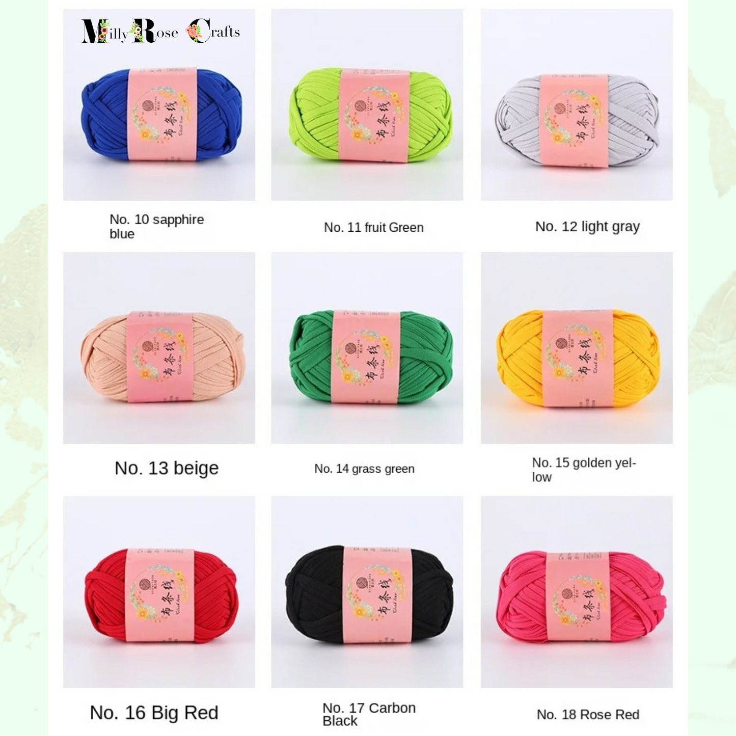 T Shirt Fabric Cloth yarn for crochet knitting, 2 x 100g skeins pack, solid colour for hand knitting crochet DIY craft bag, basket, cushion