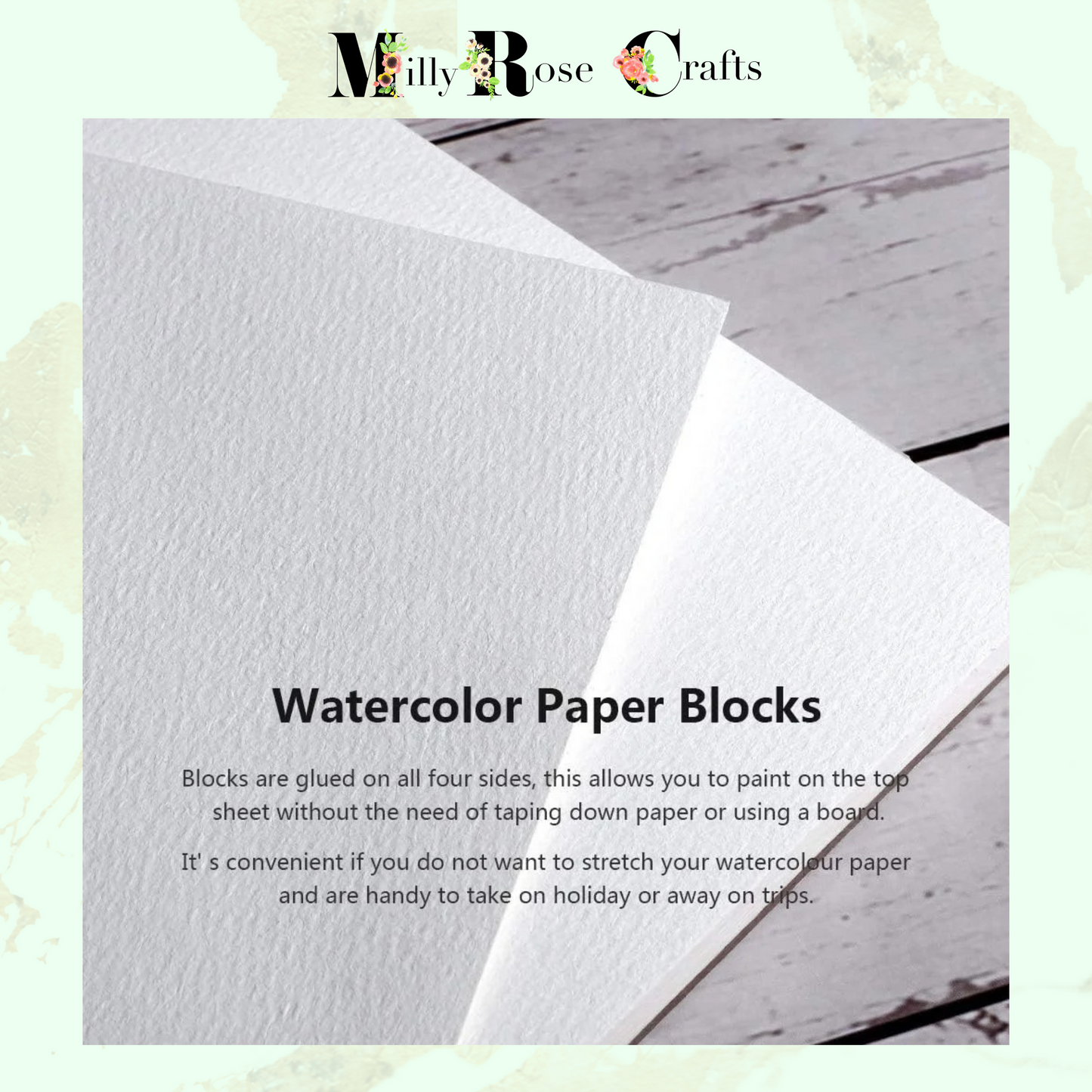 Paul Rubens Artist Watercolour Book Cold Pressed 32k 300gsm High Absorbency  Artist Quality Watercolor Drawing Paper 50% Cotton 20 Sheets