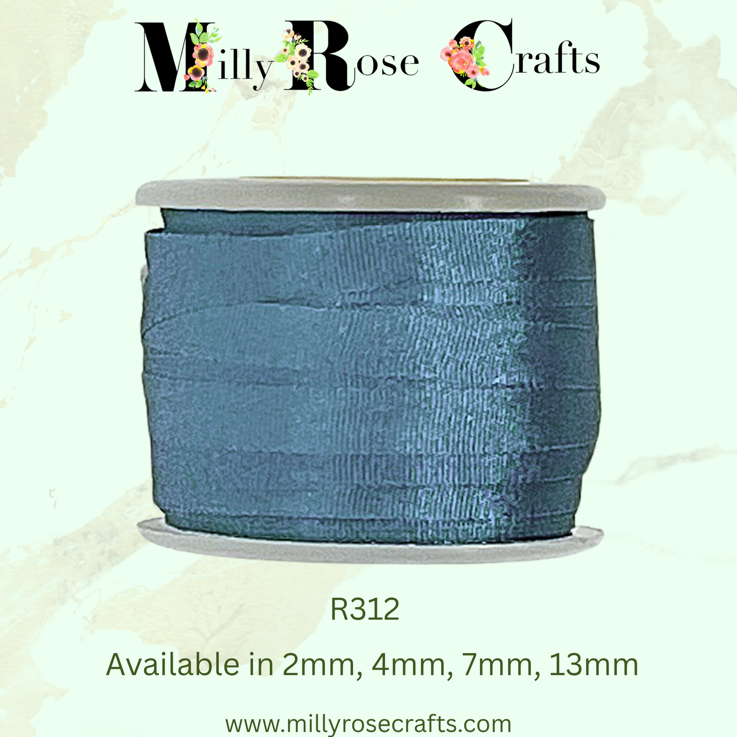 Premium 100% Mulberry Silk Ribbon  Artisan Single Color Collection 2mm,4mm,7mm,13mm,20mm widths