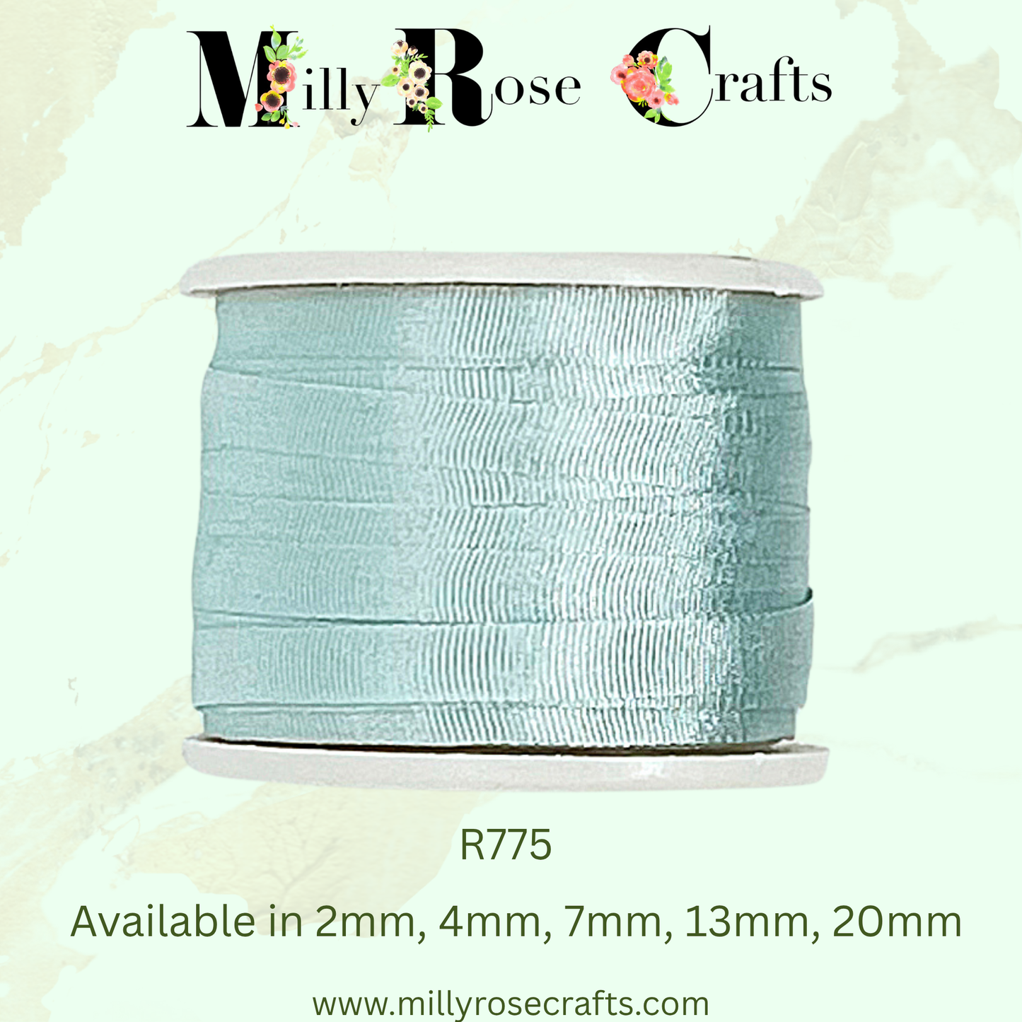 Premium 100% Mulberry Silk Ribbon  Artisan Single Color Collection 2mm,4mm,7mm,13mm,20mm widths