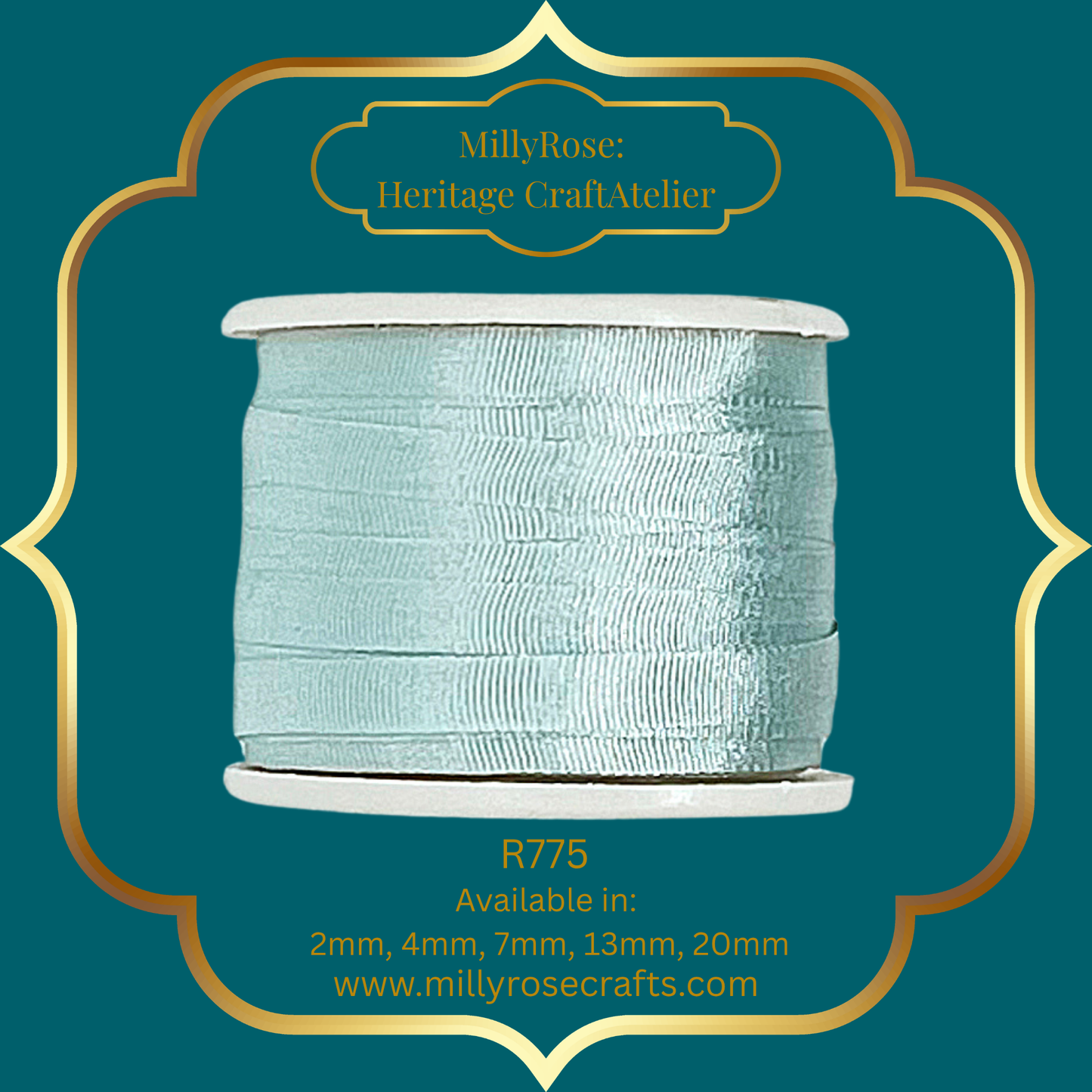 Premium 100% Mulberry Silk Ribbon  Artisan Single Color Collection 2mm,4mm,7mm,13mm,20mm widths