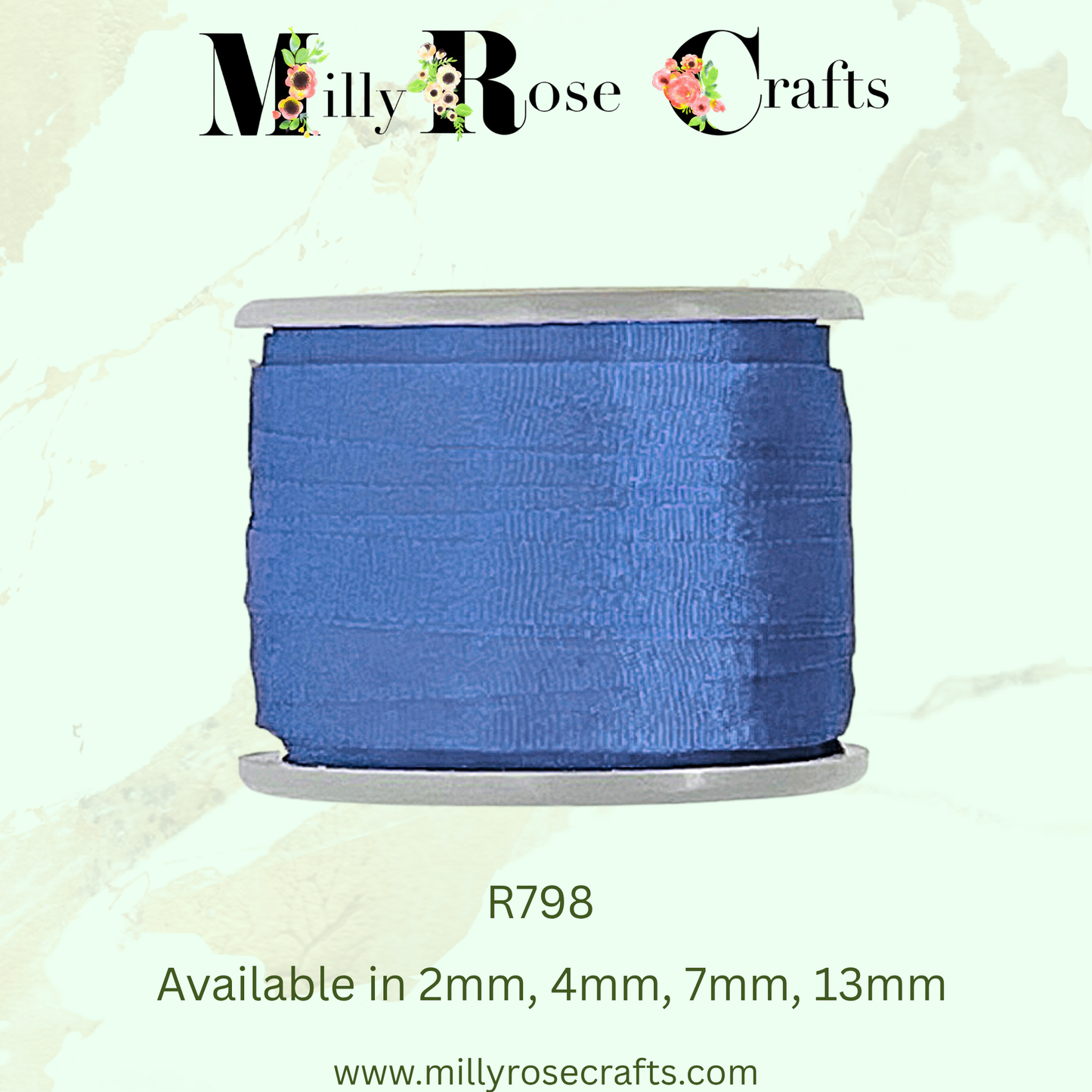 Premium 100% Mulberry Silk Ribbon  Artisan Single Color Collection 2mm,4mm,7mm,13mm,20mm widths