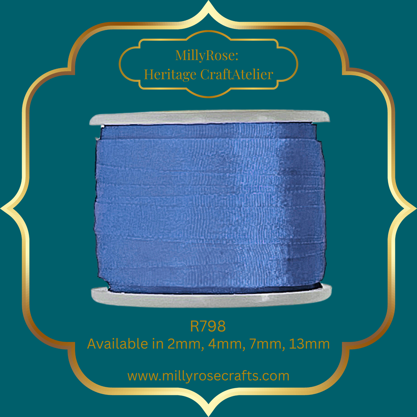 Premium 100% Mulberry Silk Ribbon  Artisan Single Color Collection 2mm,4mm,7mm,13mm,20mm widths