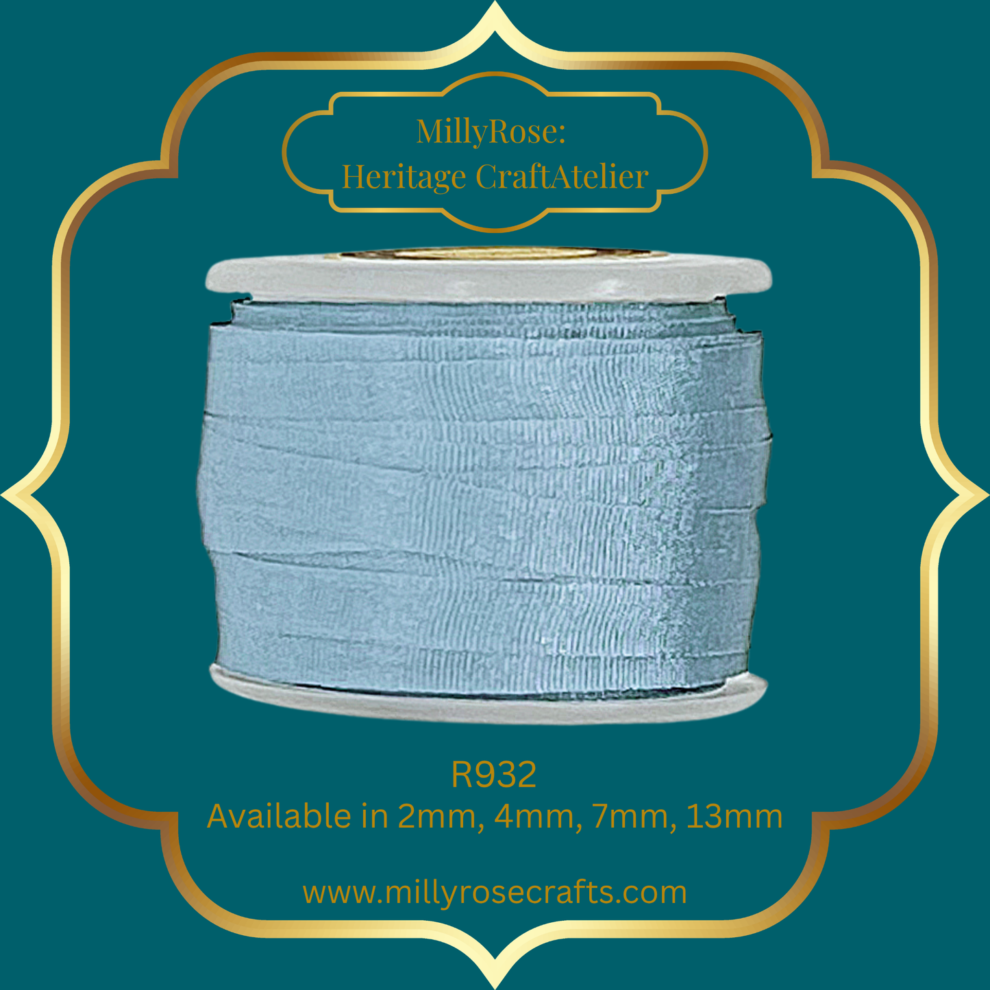 Premium 100% Mulberry Silk Ribbon  Artisan Single Color Collection 2mm,4mm,7mm,13mm,20mm widths