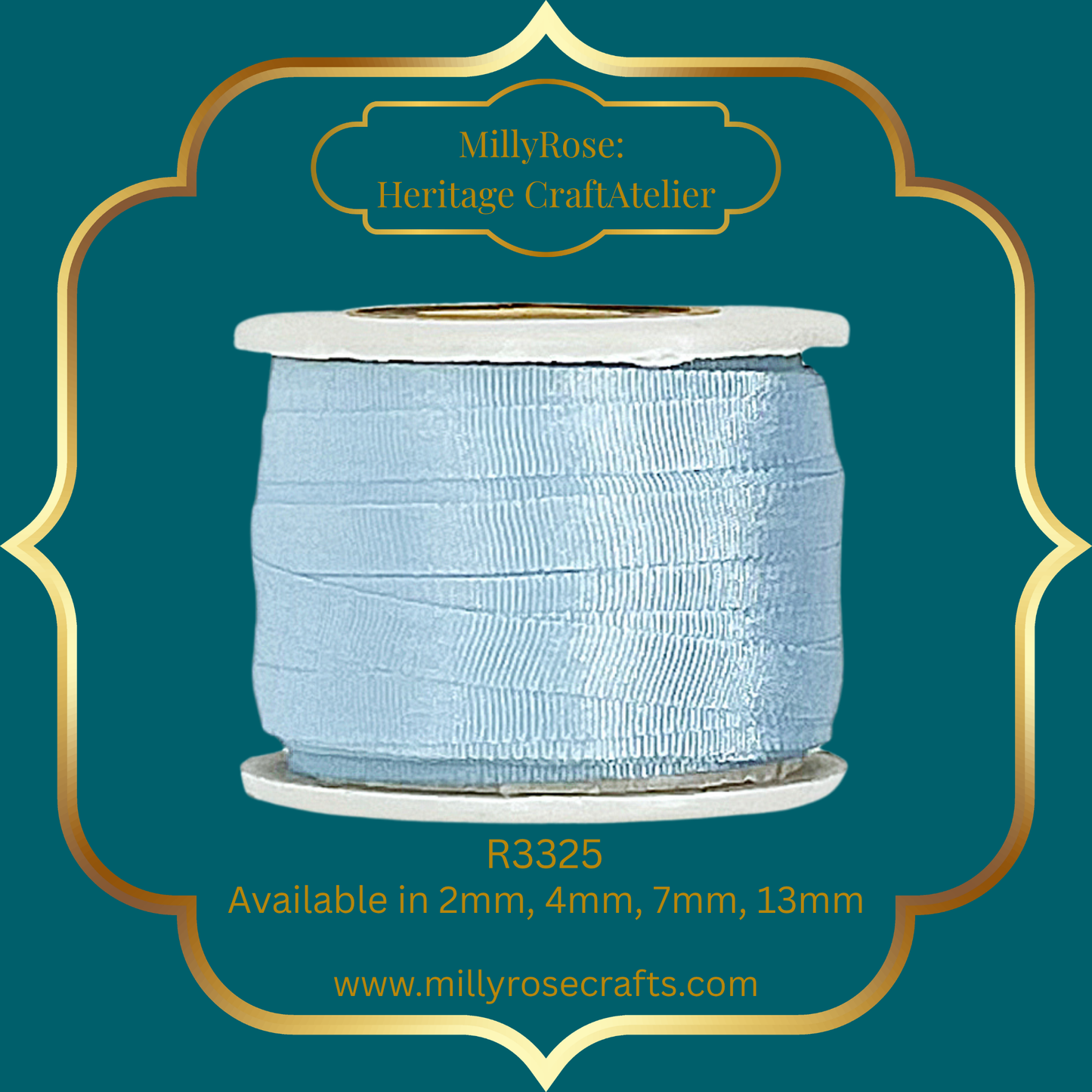Premium 100% Mulberry Silk Ribbon  Artisan Single Color Collection 2mm,4mm,7mm,13mm,20mm widths