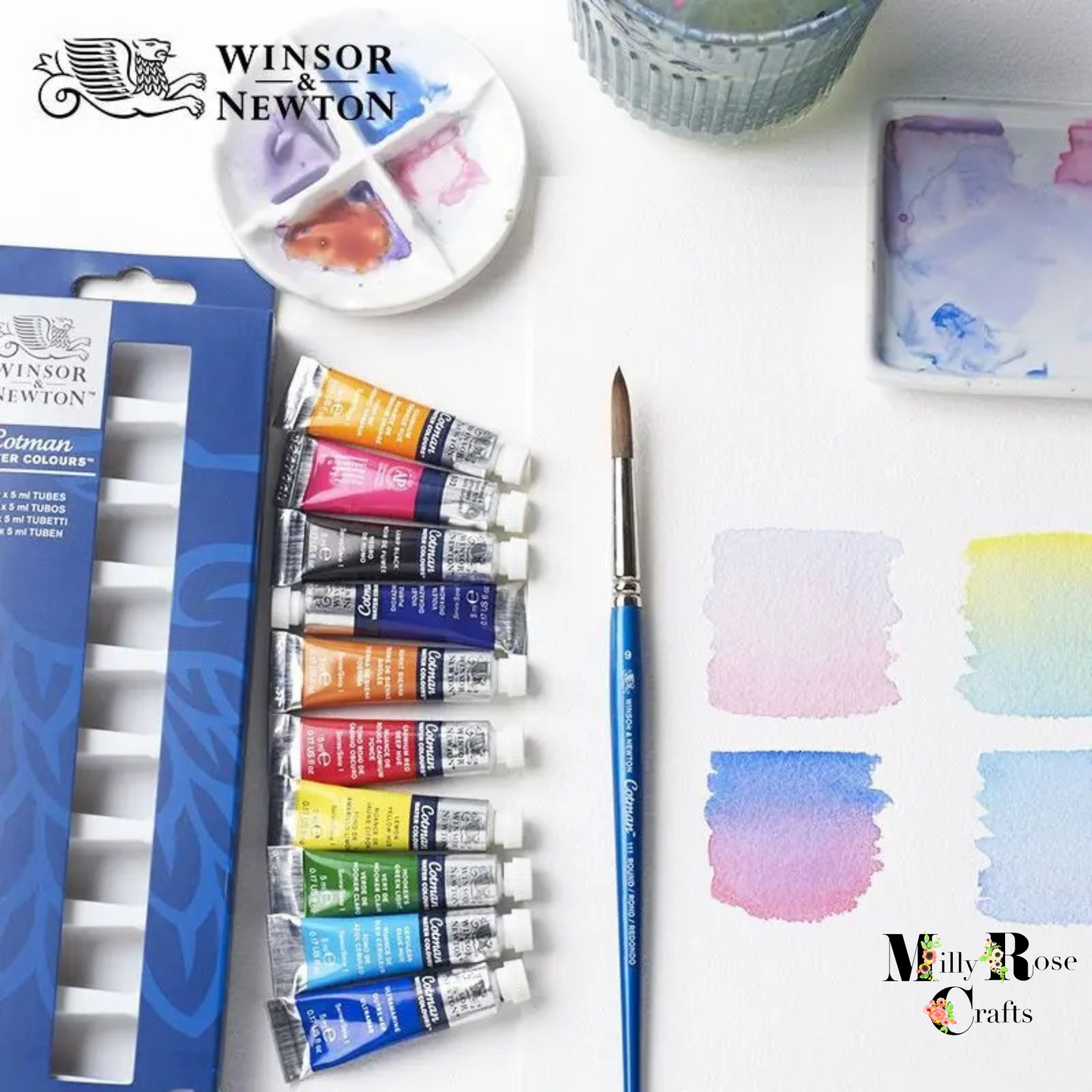 Winsor & Newton Cotman Watercolor Paint Set 10/20 Colours 5ml Tube Water Color Professional Painting Art Supplies Cotman Student Artist Gift