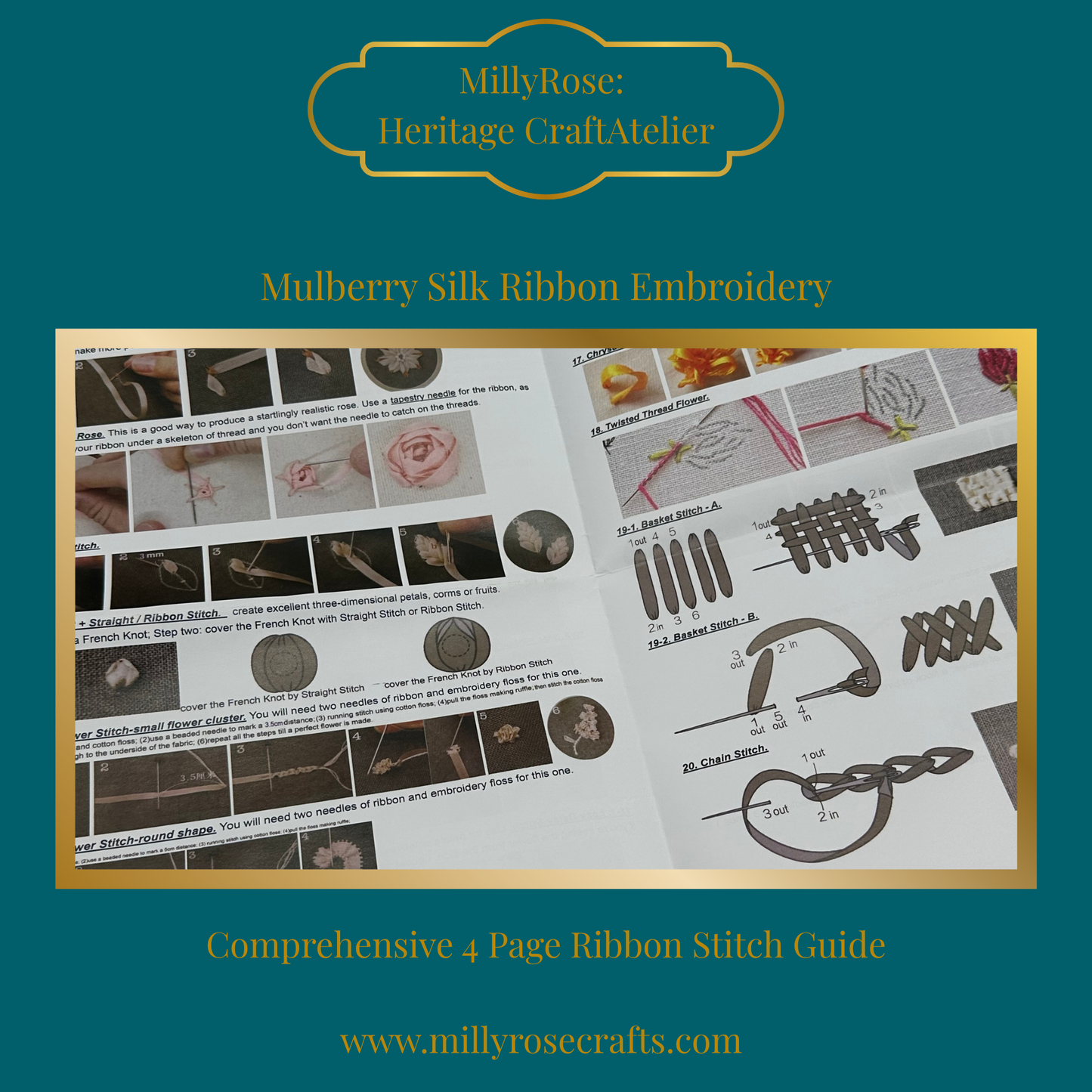 Mulberry Silk Ribbon Lavender Embroidery Kit Beginner Friendly – Silk Road Collection
