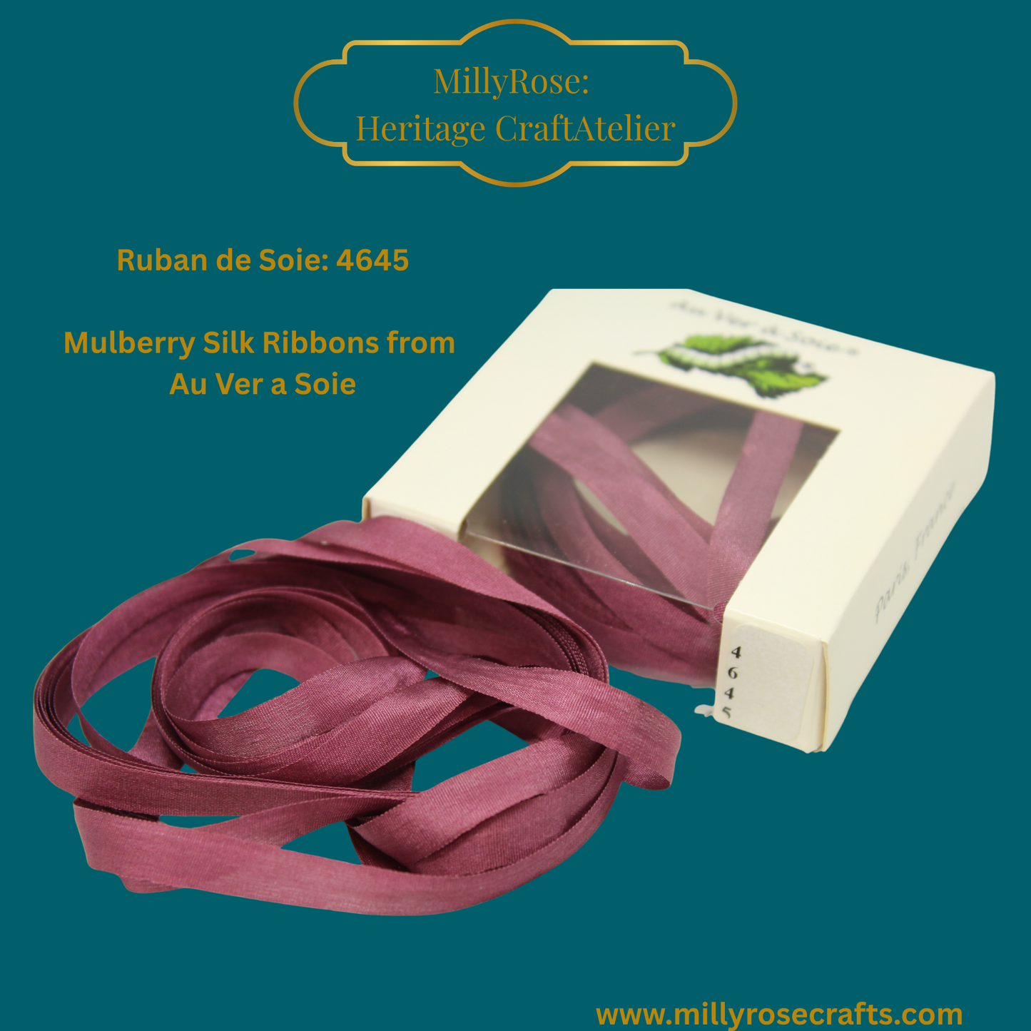 Au Ver à Soie 4mm 7mm mulberry silk 4645 official swatch