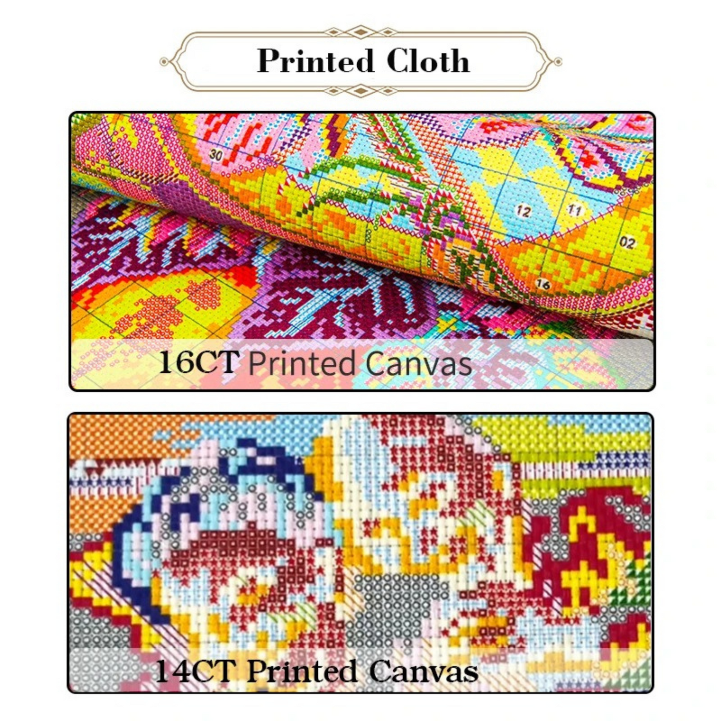 Colourful Cats Cross Stitch Kit Cats Under The  Sun 14ct Stamped Cross Stitch Cats Under The Moon Embroidery Counted Cross Stitch Pattern