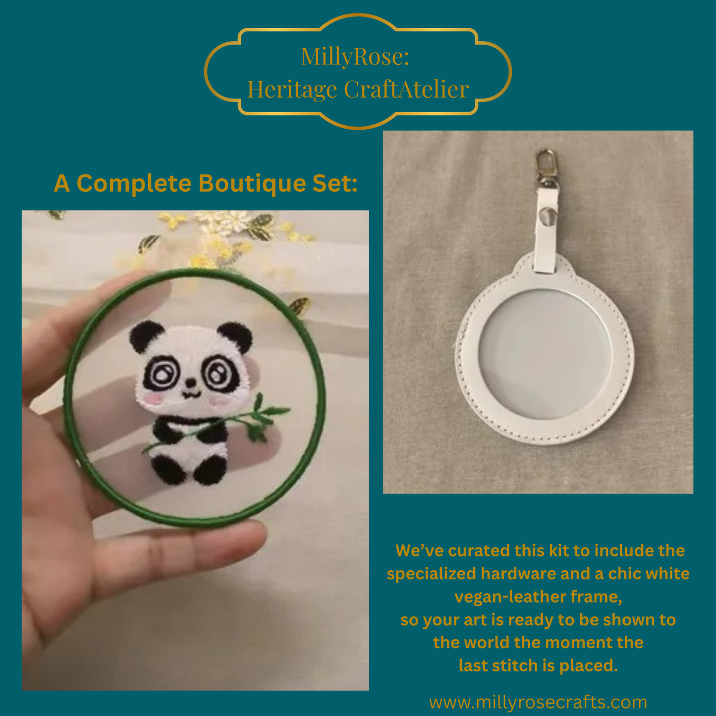 The Little Panda – Artisan Su Xiu Silk Embroidery Charm Kit