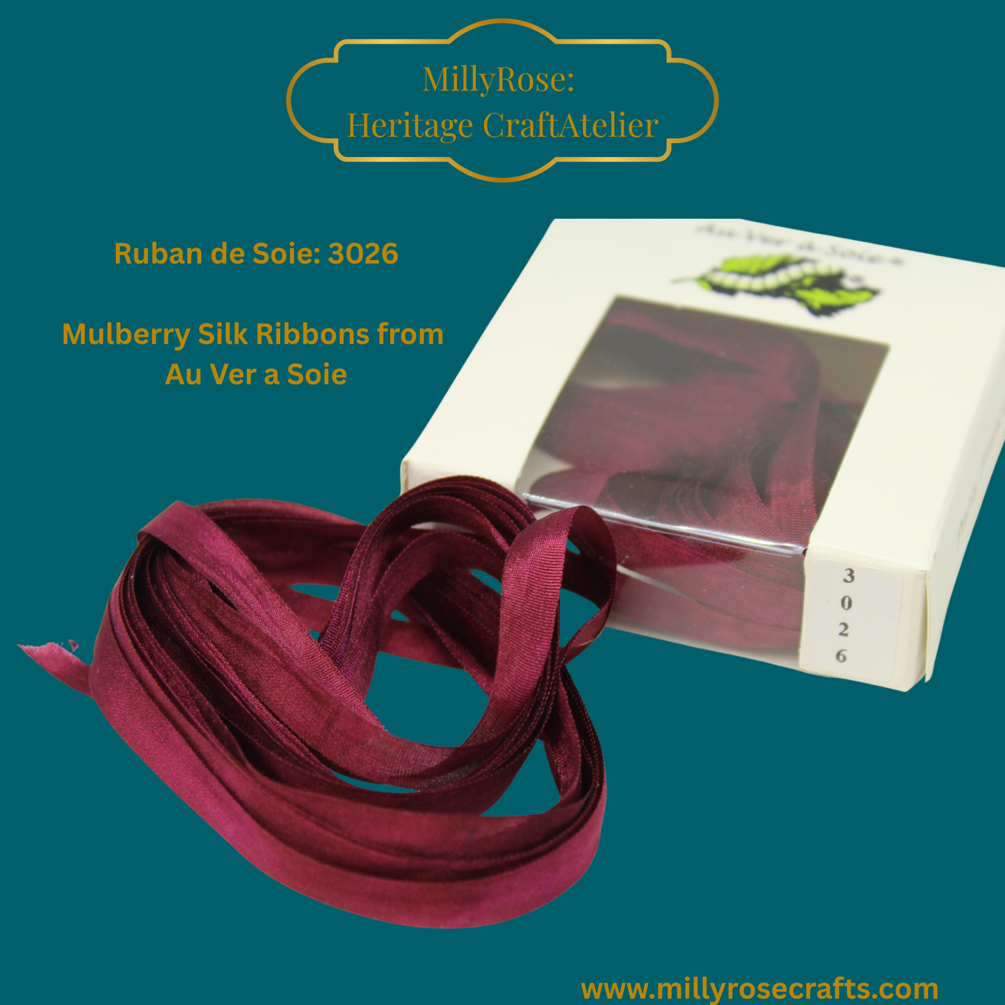 Au Ver à Soie 4mm 7mm mulberry silk 3026  official swatch