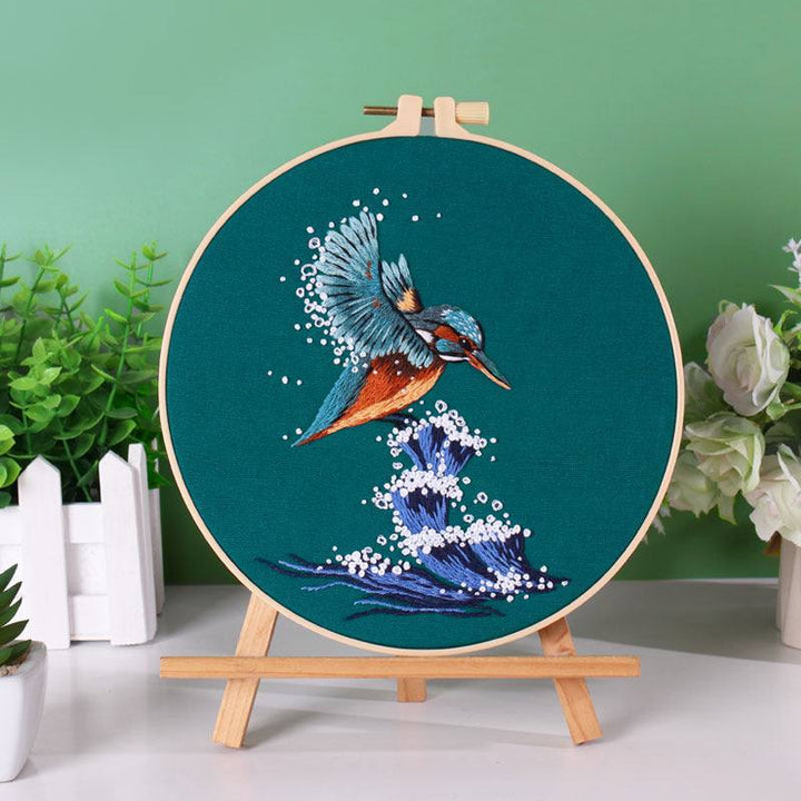 Kingfisher Whale Sea Turtle Swan Embroidery kits