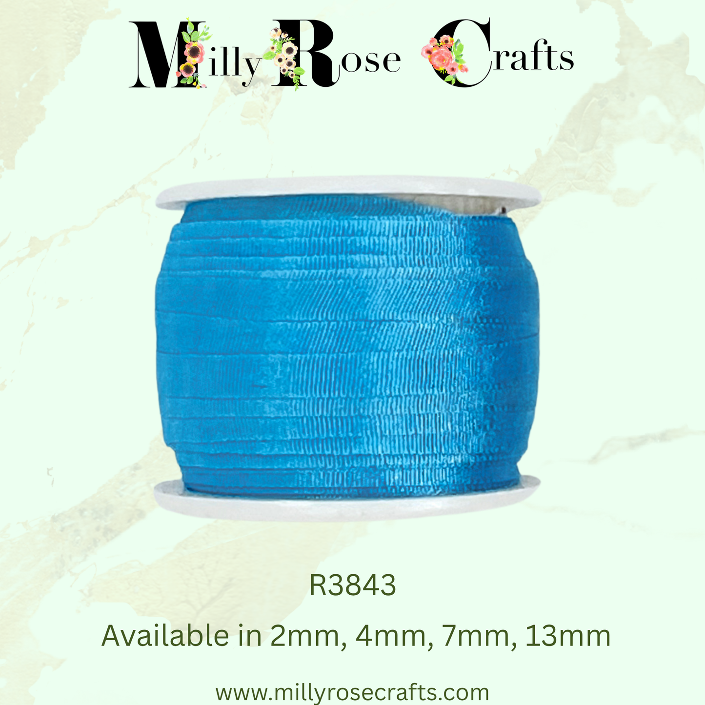Premium 100% Mulberry Silk Ribbon  Artisan Single Color Collection 2mm,4mm,7mm,13mm,20mm widths