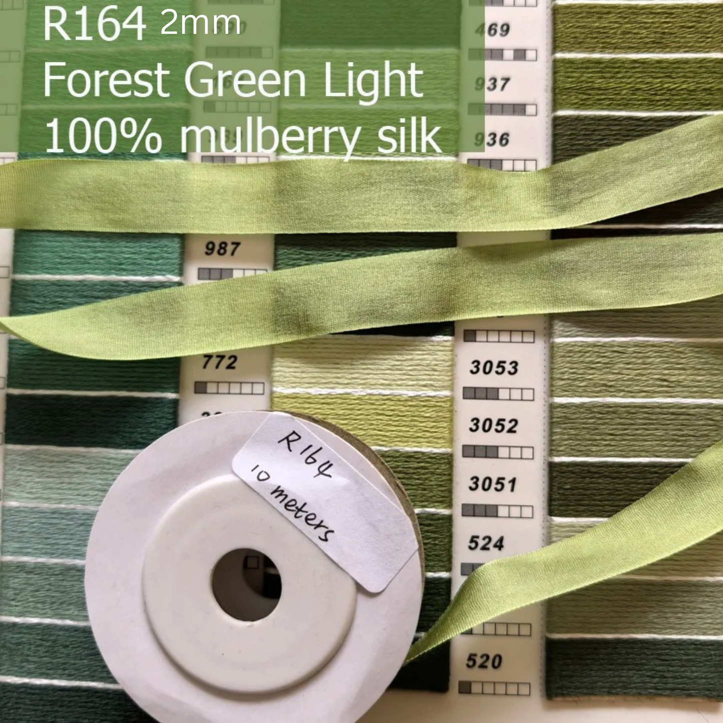 2mm Mulberry Silk Ribbon Natural Pure 100% Silk Ribbons 4mm 7mm 13mm 20mm Silk Ribbon Embroidery Cross Stitch 91 Colours