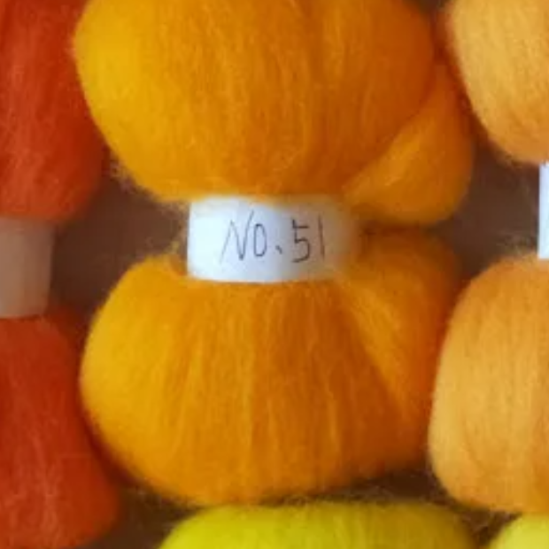 Yellow Tones 70s Australian Merino wool for needle felting