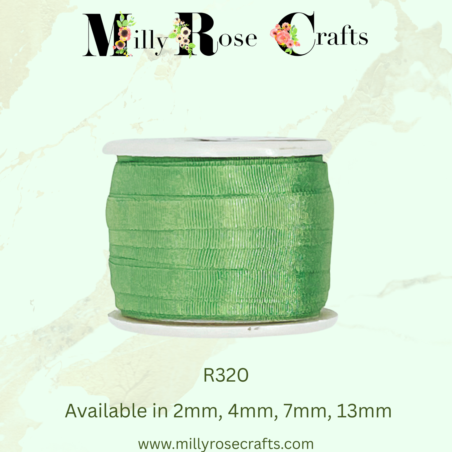 Premium 100% Mulberry Silk Ribbon  Artisan Single Color Collection 2mm,4mm,7mm,13mm,20mm widths