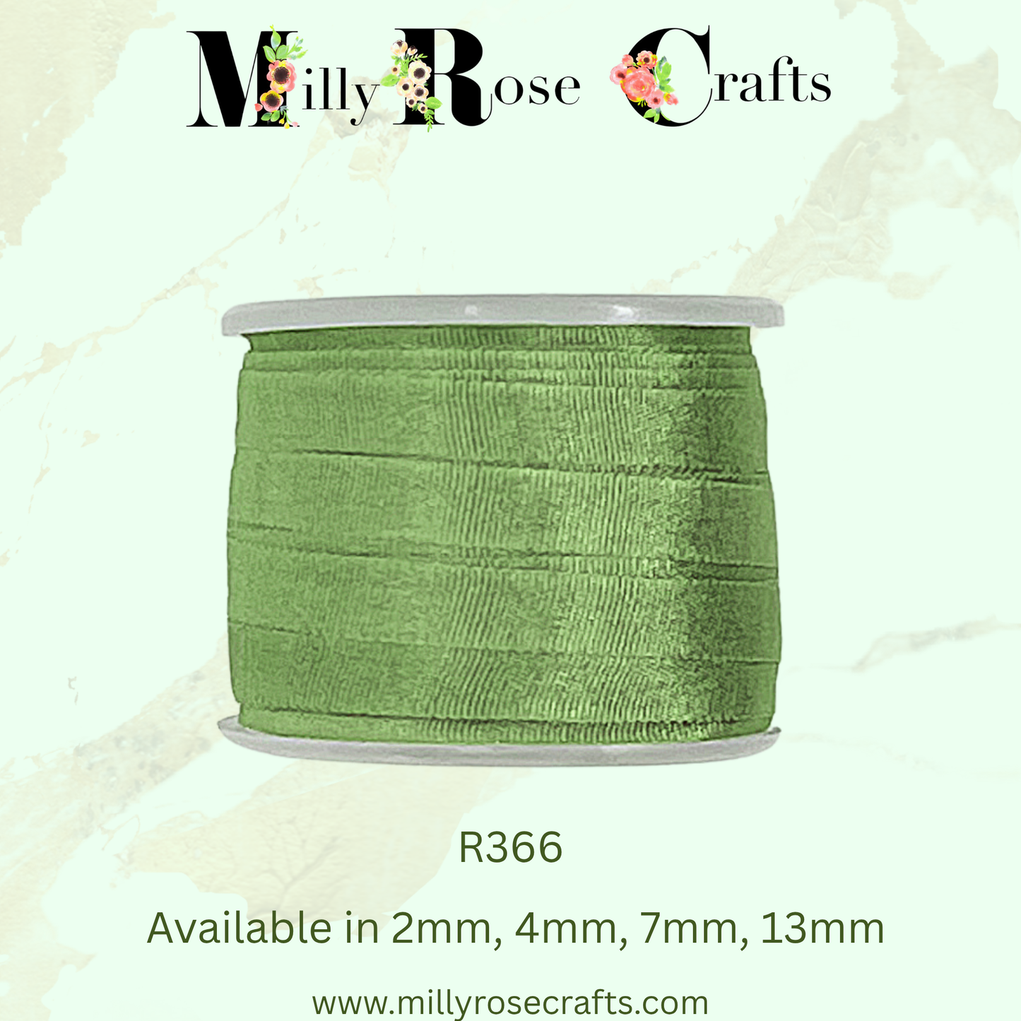 Premium 100% Mulberry Silk Ribbon  Artisan Single Color Collection 2mm,4mm,7mm,13mm,20mm widths