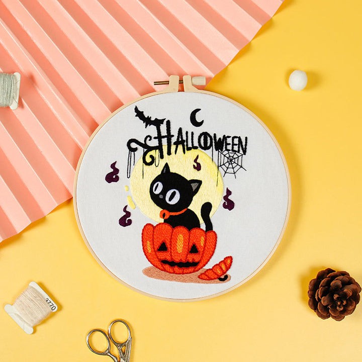 Complete Halloween Embroidery Kit