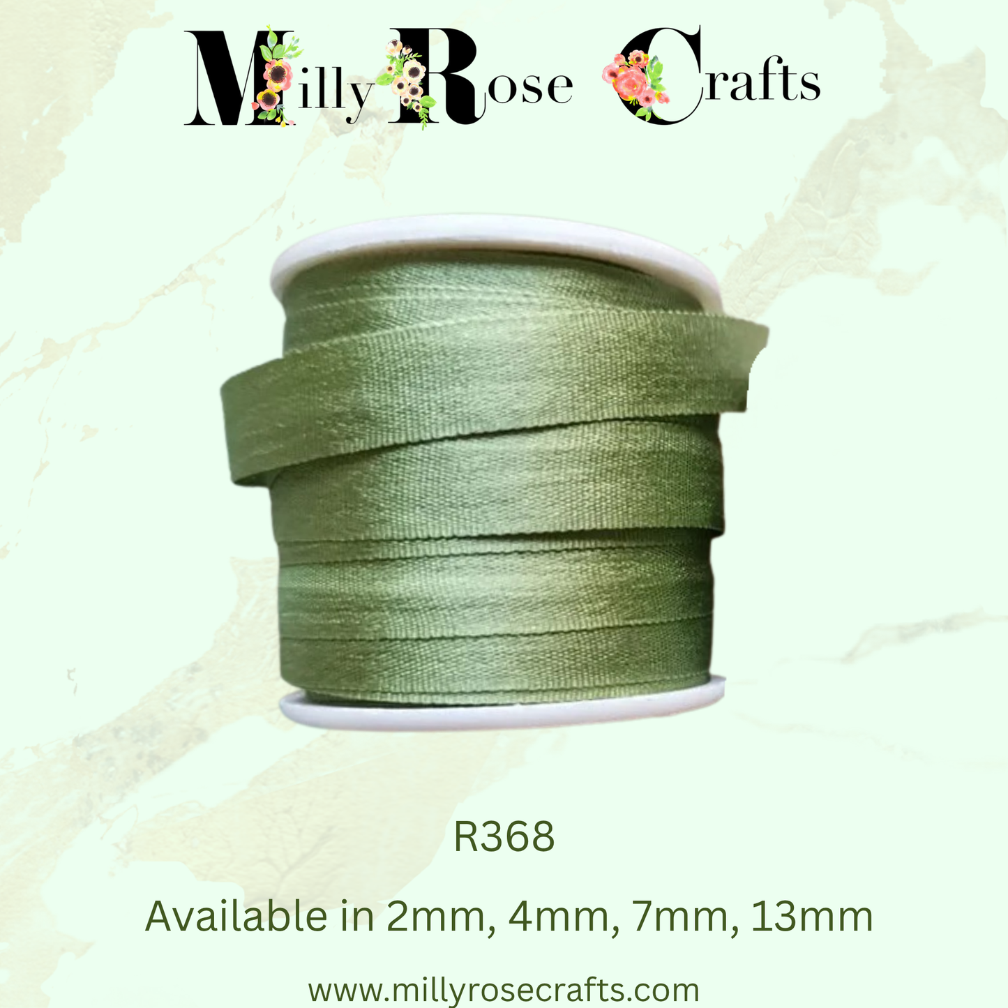 Premium 100% Mulberry Silk Ribbon  Artisan Single Color Collection 2mm,4mm,7mm,13mm,20mm widths