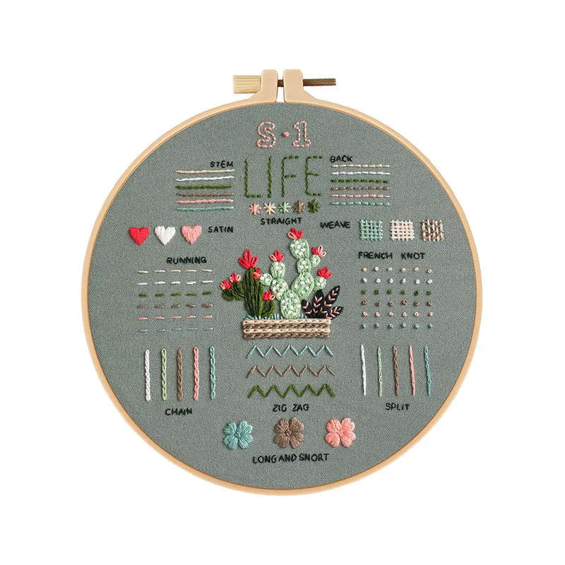 Learn Different Stitches Embroidery kit for Beginners