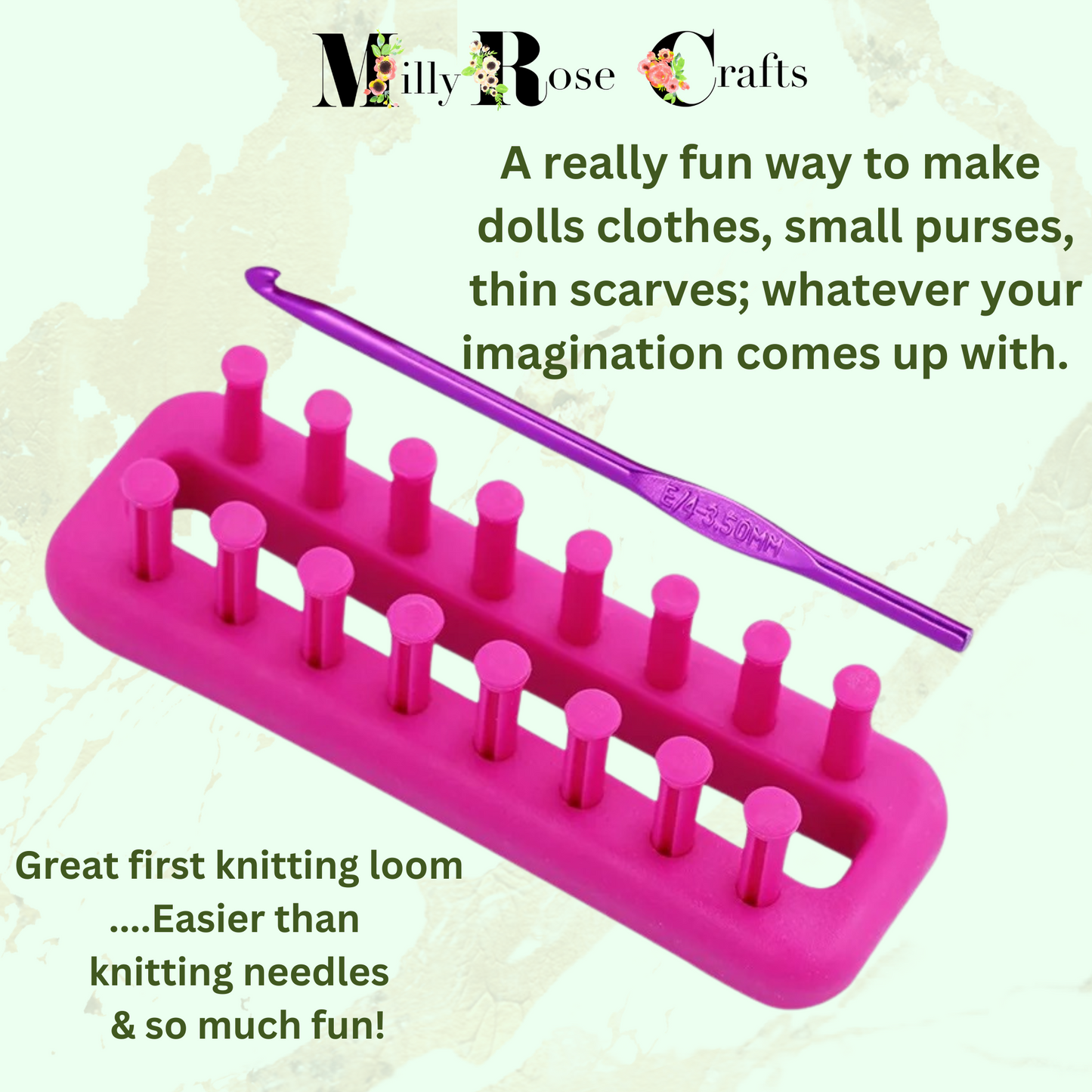 Small Hand Knitting Loom French Knitting  Double Head French Yarn Plastic Knitting Doll Craft Spool Loom With Crochet Hook Knitting Loom