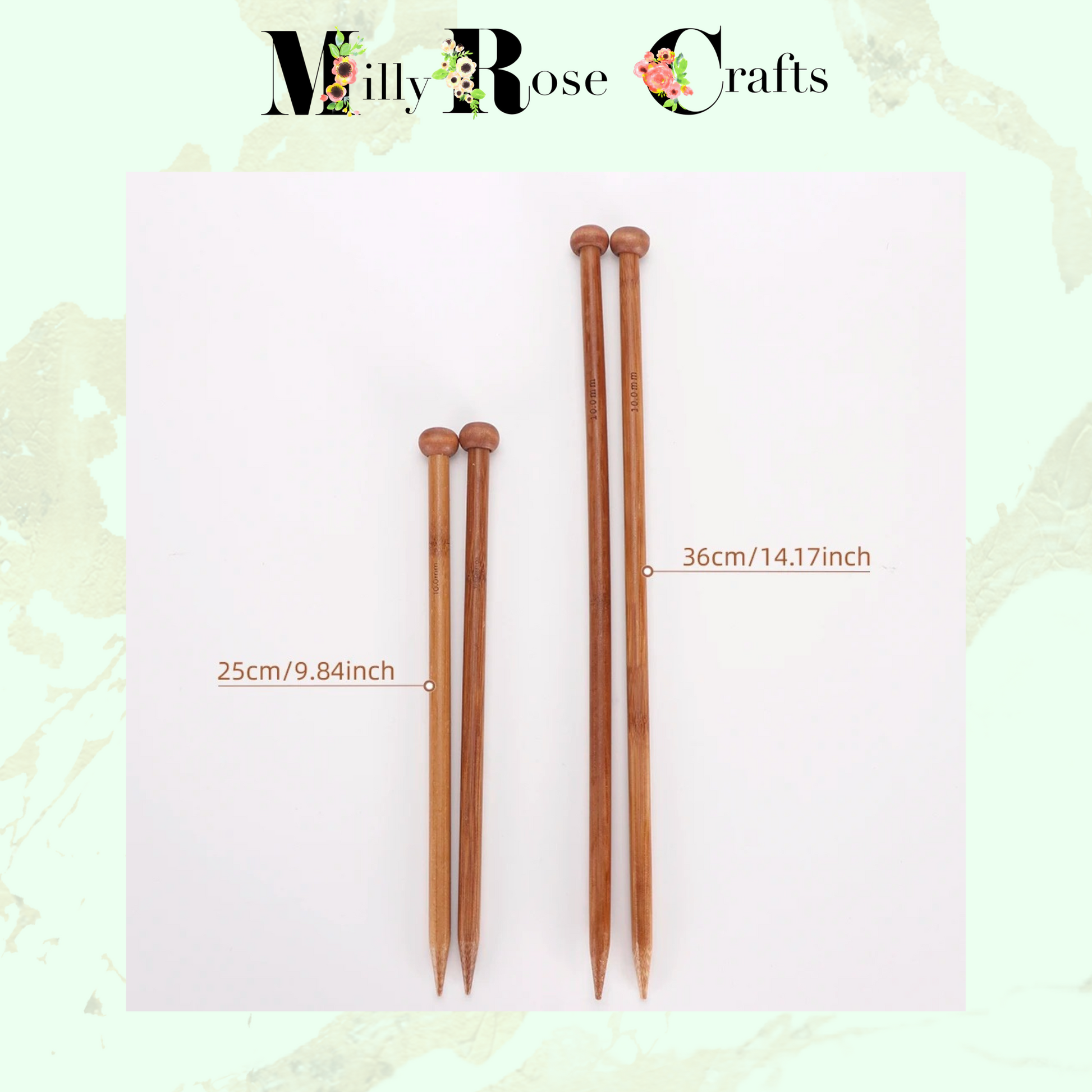 Bamboo Knitting Needle Set Wooden Knitting Needle Single Point