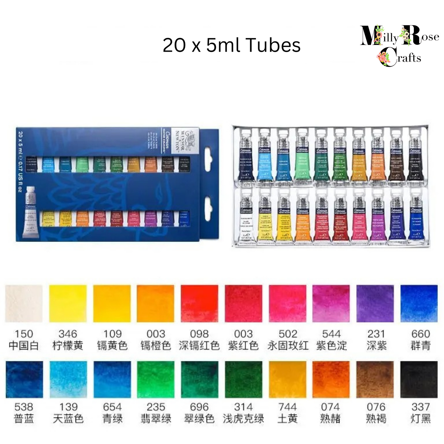 Winsor & Newton Cotman Watercolor Paint Set 10/20 Colours 5ml Tube Water Color Professional Painting Art Supplies Cotman Student Artist Gift