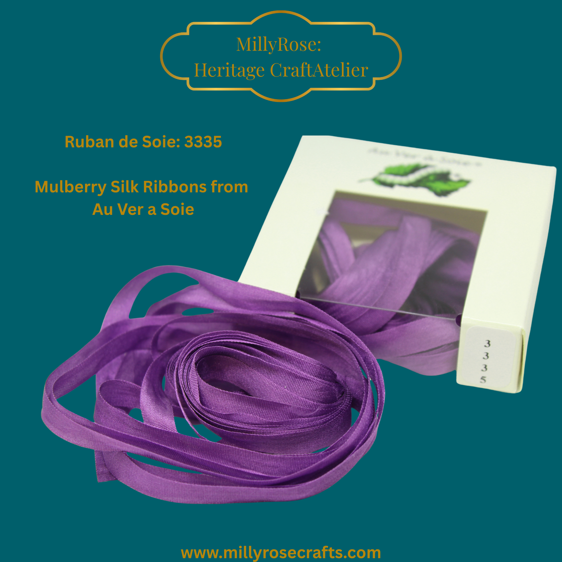 Au Ver à Soie 4mm 7mm mulberry silk 3335 official swatch