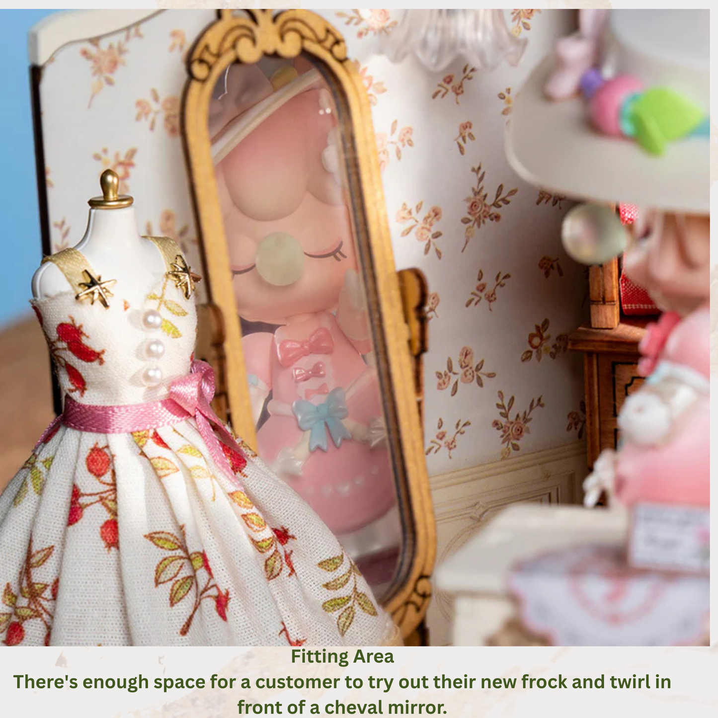 Rolife Elsa's Tailoring DIY Miniature House Robotime Dollhouse Studio Vintage Victorian Style Decor For Miniature Collectors 14+ Adults