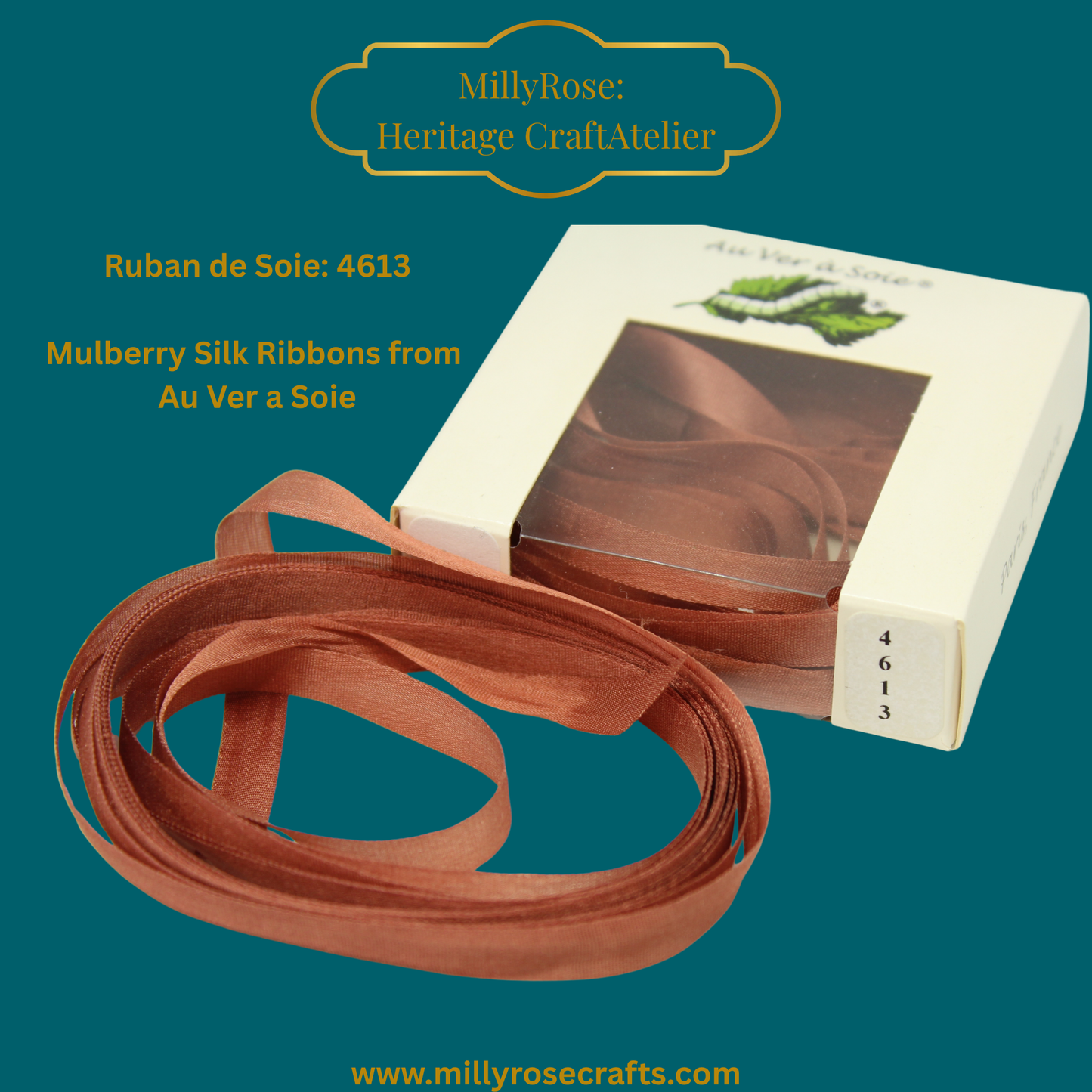 Au Ver à Soie 4mm 7mm mulberry silk 4613 official swatch
