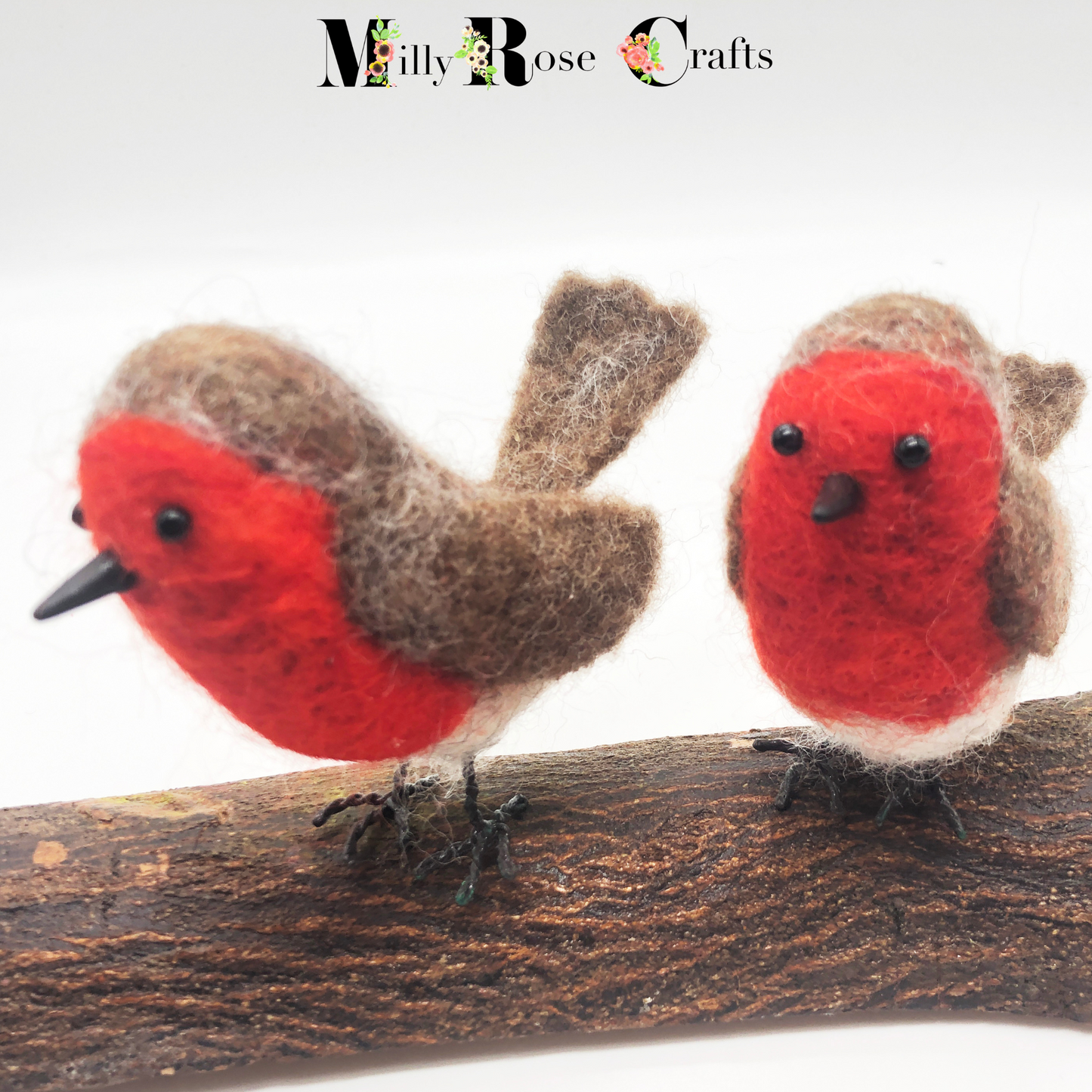 Robin Needle Felting Pattern pdf Felted Robin Redbreast Xmas Felting Download Pattern Beginner's Needle Felting Guide pdf DIY Felted Bird