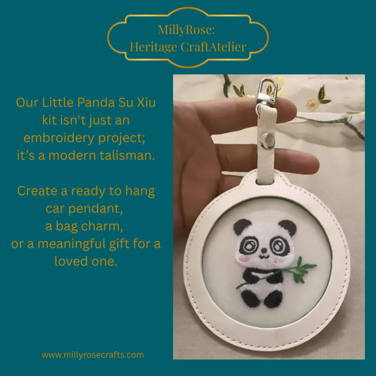The Little Panda – Artisan Su Xiu Silk Embroidery Charm Kit