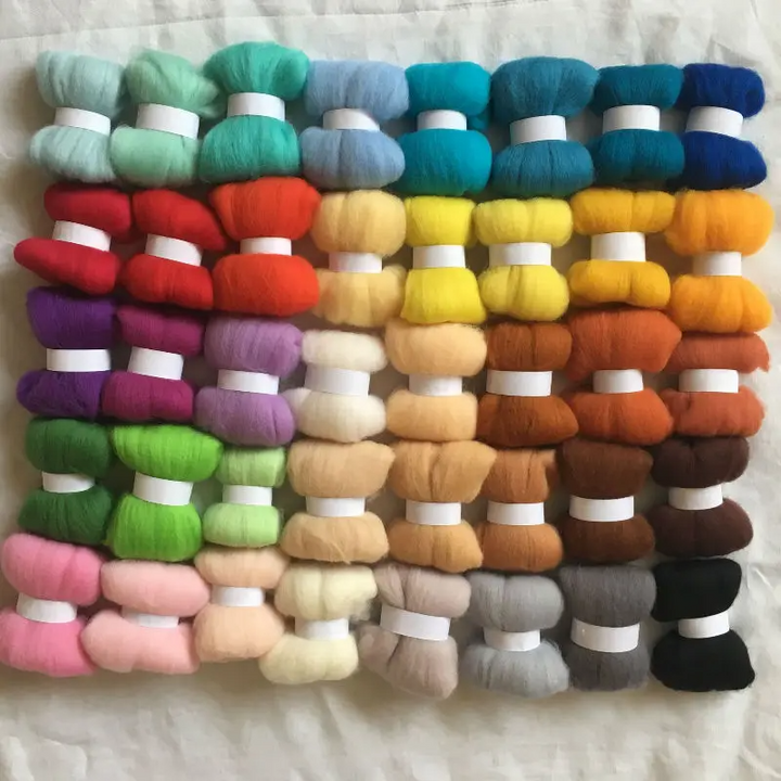  40 colour 70s Australian Merino Wool Needle Felting Kit 