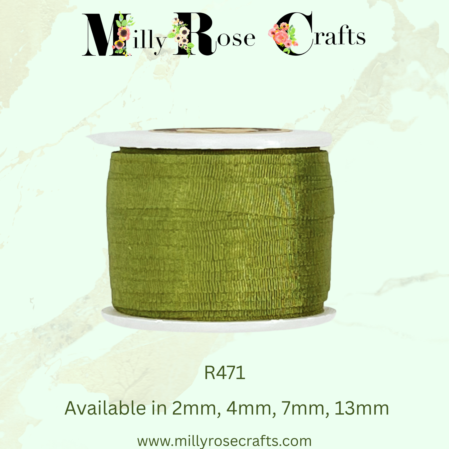 Premium 100% Mulberry Silk Ribbon  Artisan Single Color Collection 2mm,4mm,7mm,13mm,20mm widths