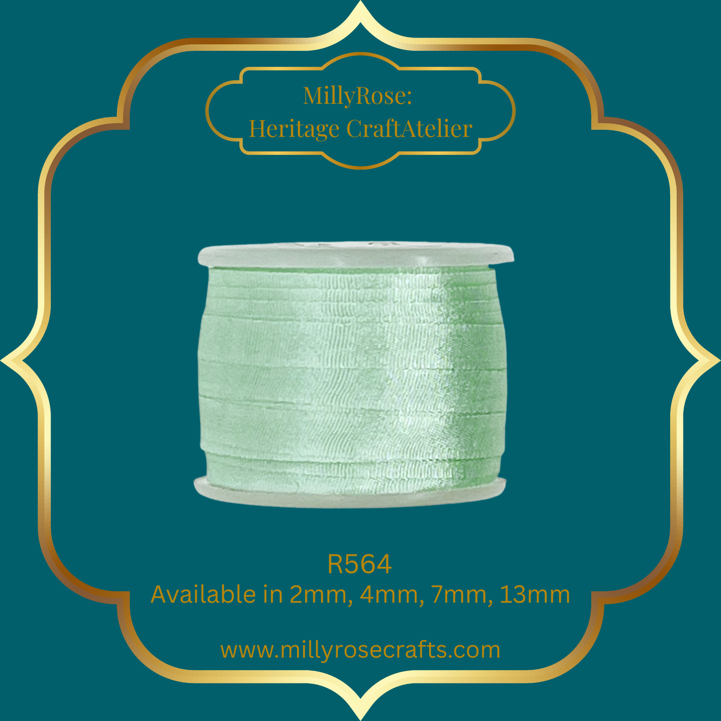 Premium 100% Mulberry Silk Ribbon  Artisan Single Color Collection 2mm,4mm,7mm,13mm,20mm widths
