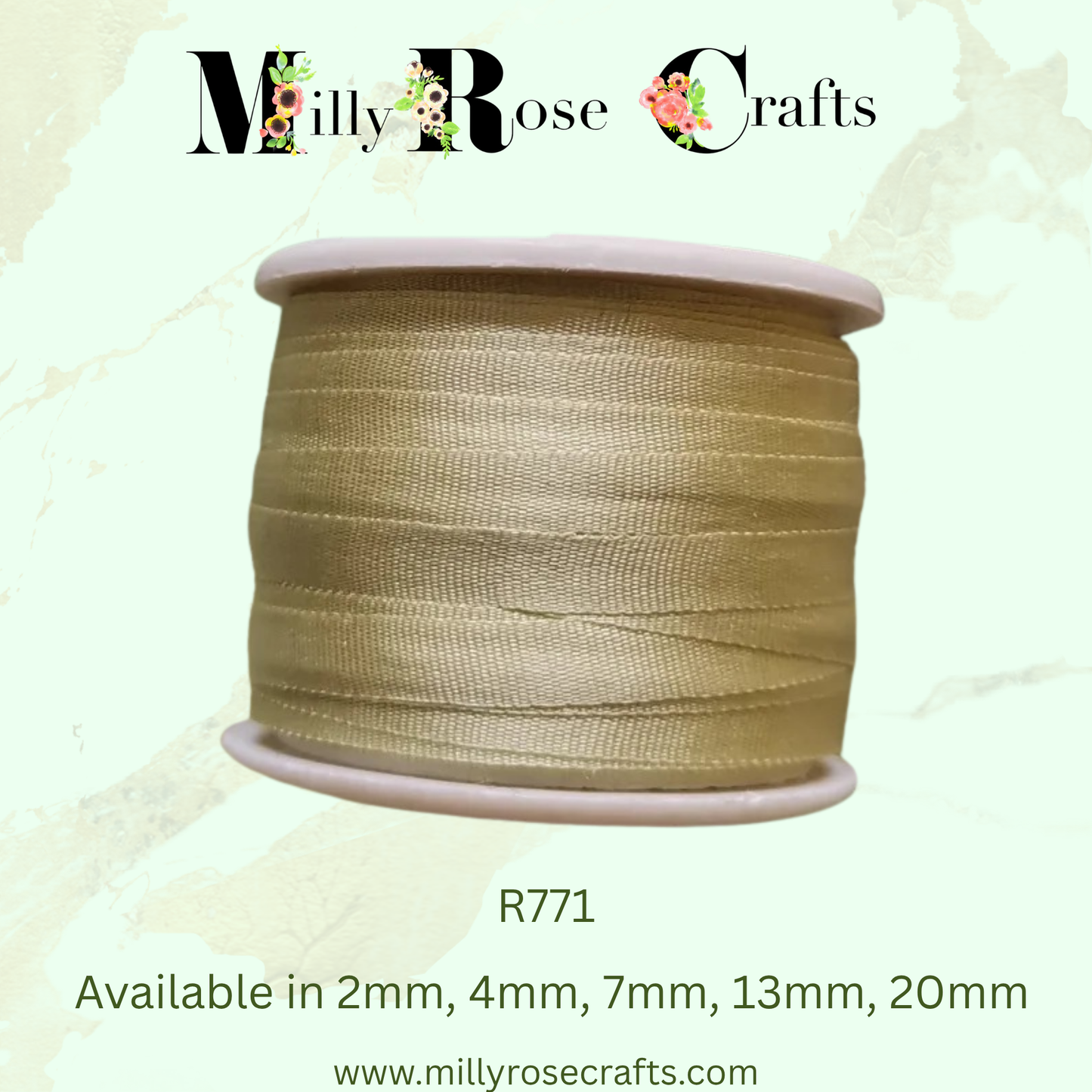 Premium 100% Mulberry Silk Ribbon  Artisan Single Color Collection 2mm,4mm,7mm,13mm,20mm widths