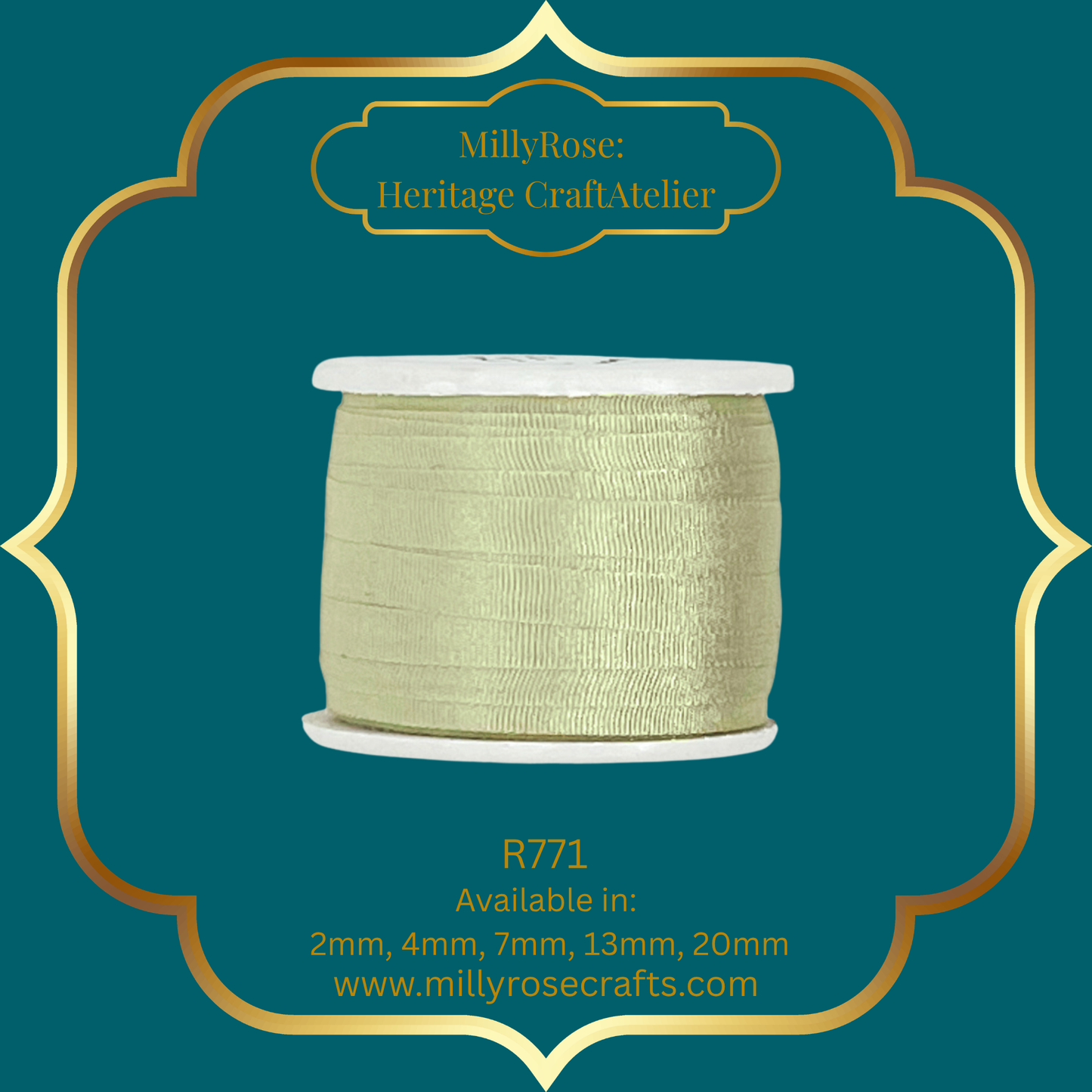 Premium 100% Mulberry Silk Ribbon  Artisan Single Color Collection 2mm,4mm,7mm,13mm,20mm widths