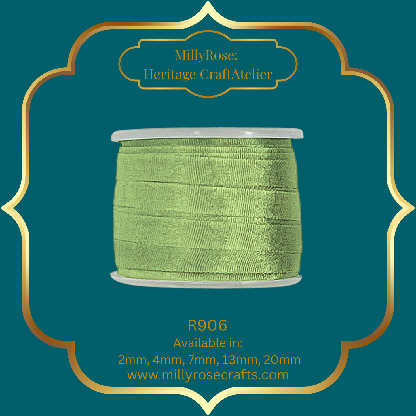 Premium 100% Mulberry Silk Ribbon  Artisan Single Color Collection 2mm,4mm,7mm,13mm,20mm widths