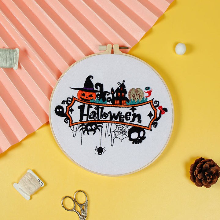 Complete Halloween Embroidery Kit