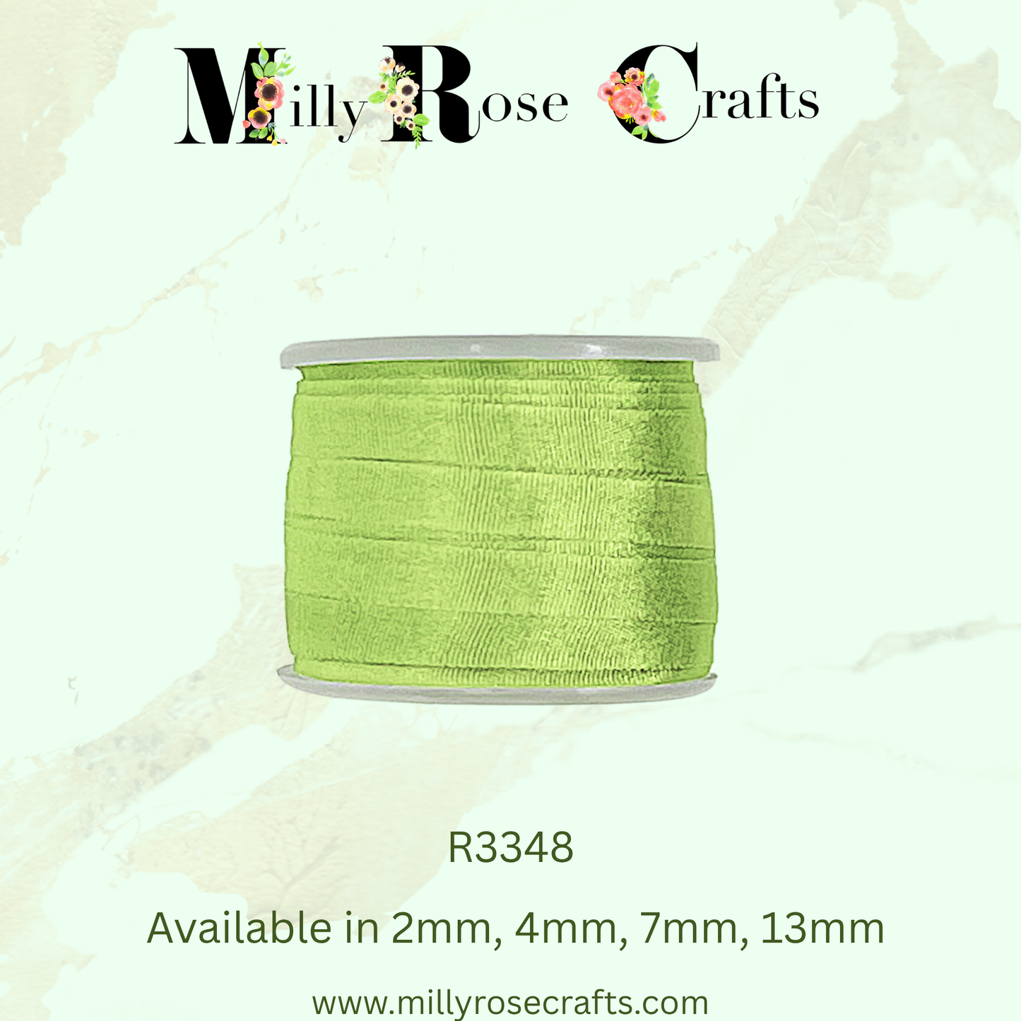 Premium 100% Mulberry Silk Ribbon  Artisan Single Color Collection 2mm,4mm,7mm,13mm,20mm widths