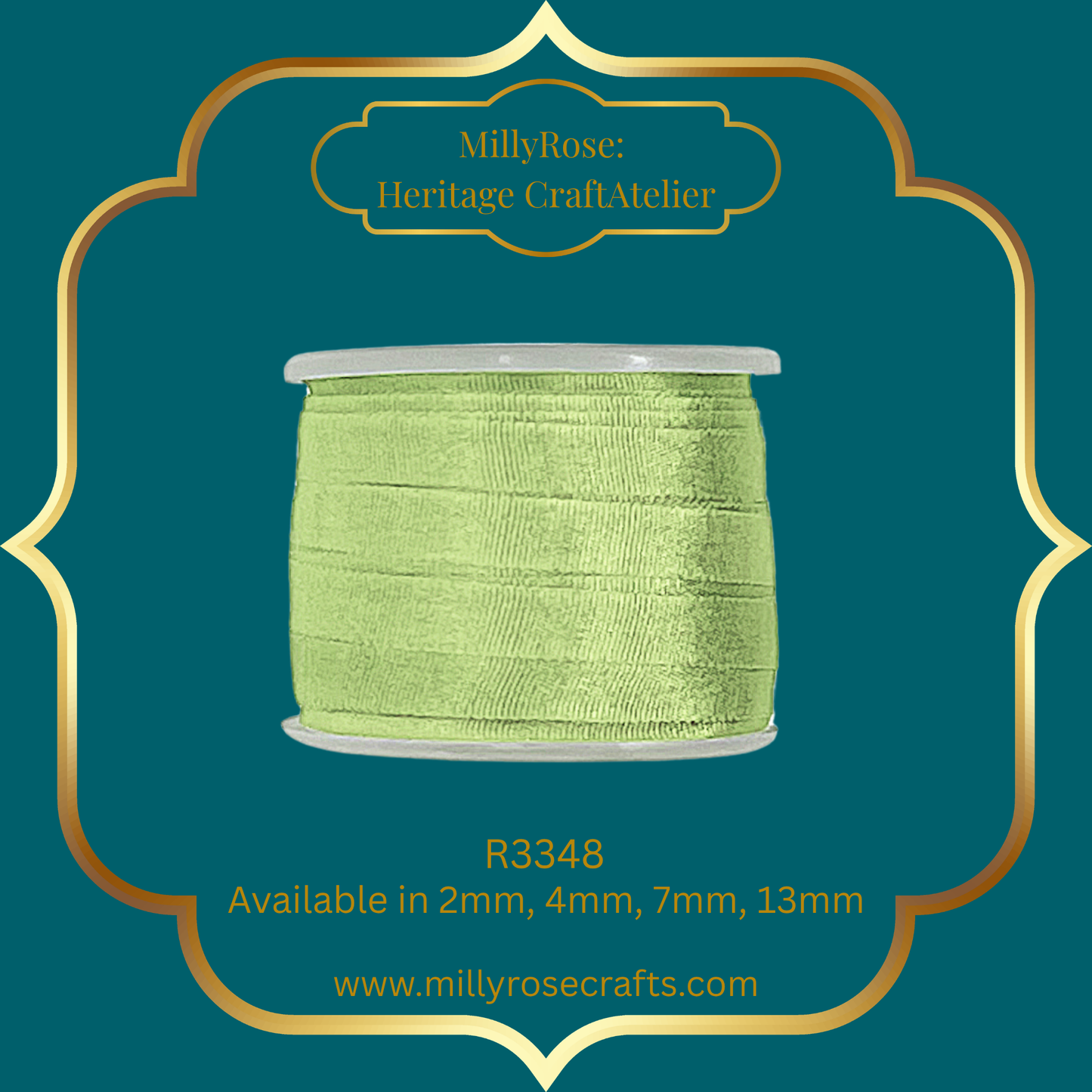 Premium 100% Mulberry Silk Ribbon  Artisan Single Color Collection 2mm,4mm,7mm,13mm,20mm widths
